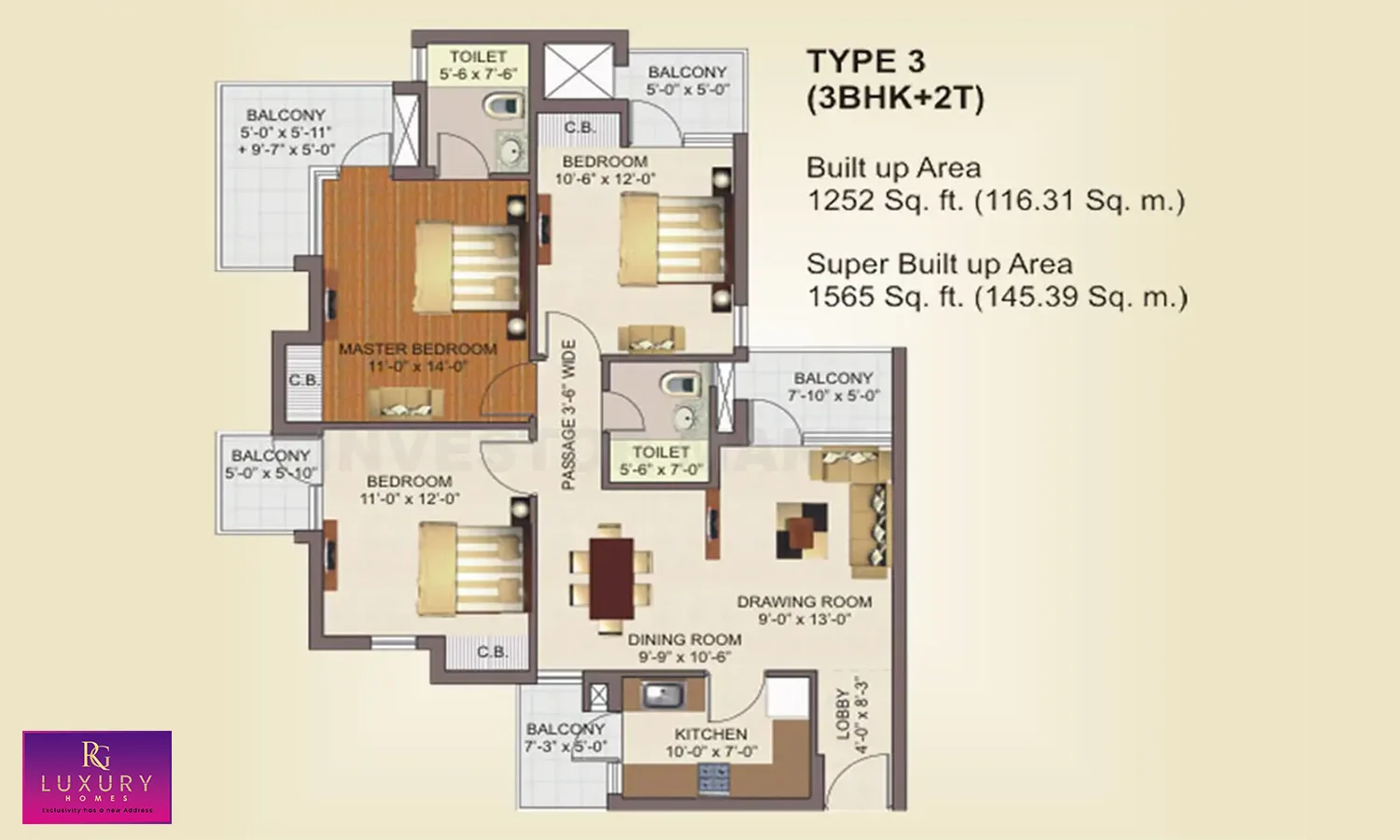 1565 Sqft