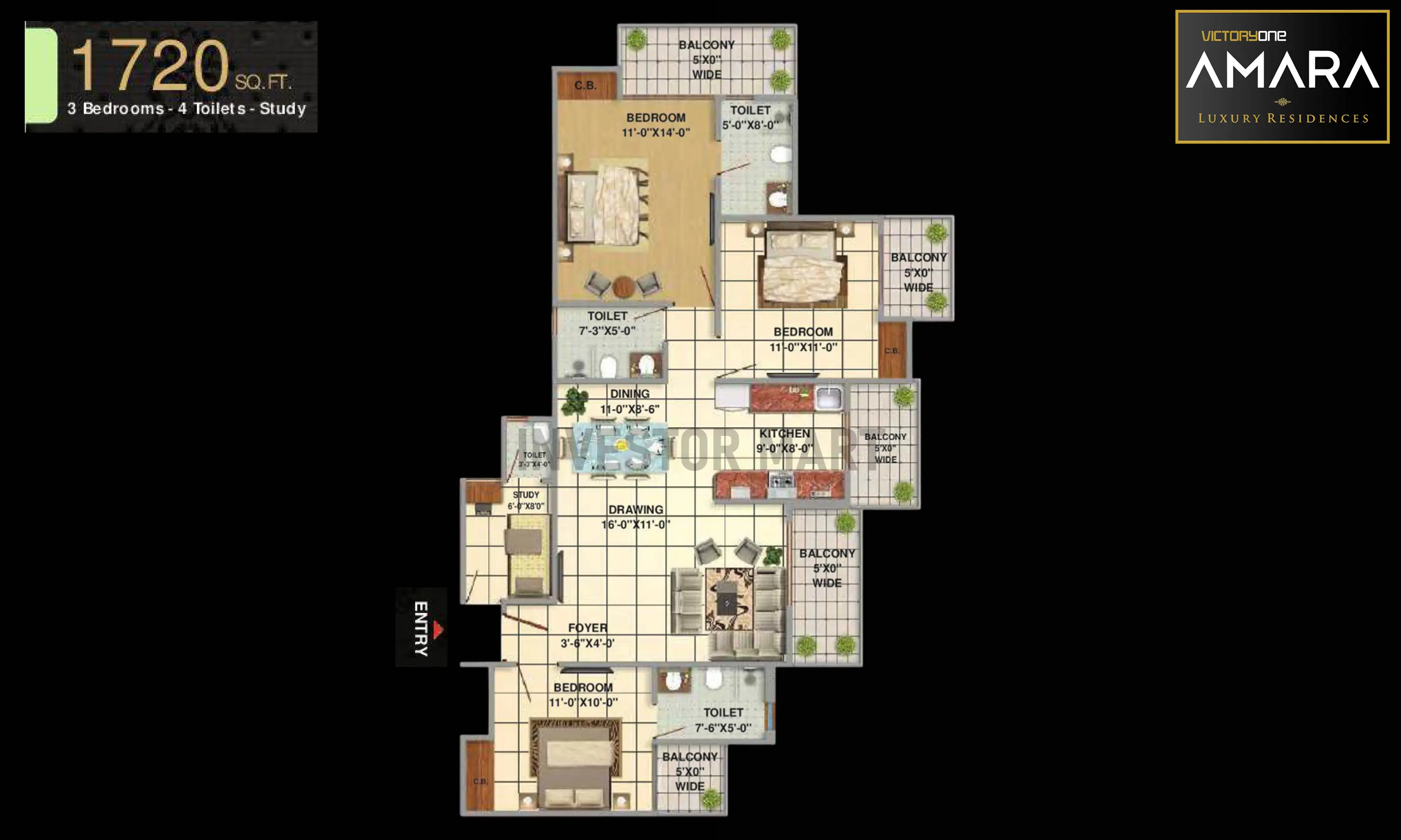 1720 Sqft