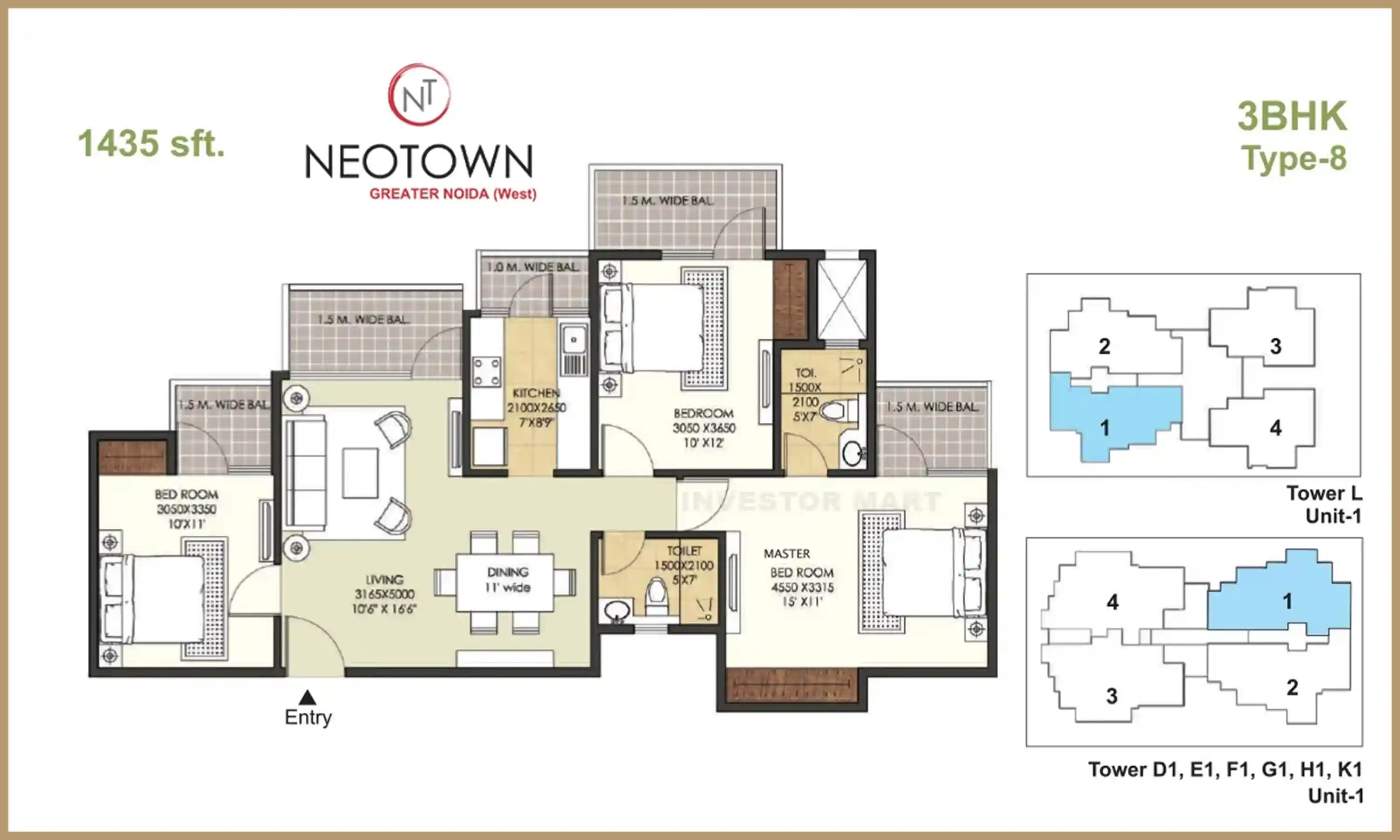 1435 Sqft