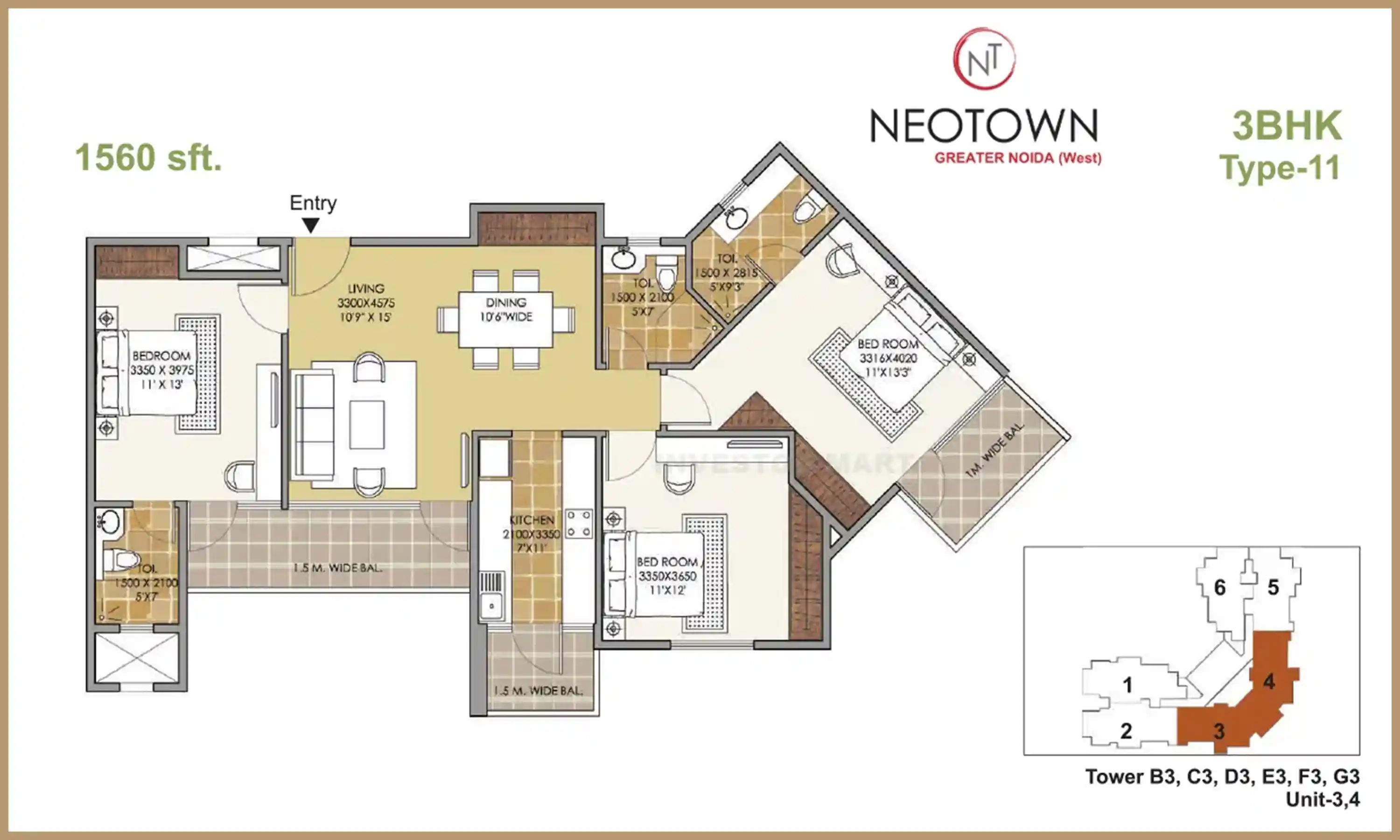 1560 Sqft