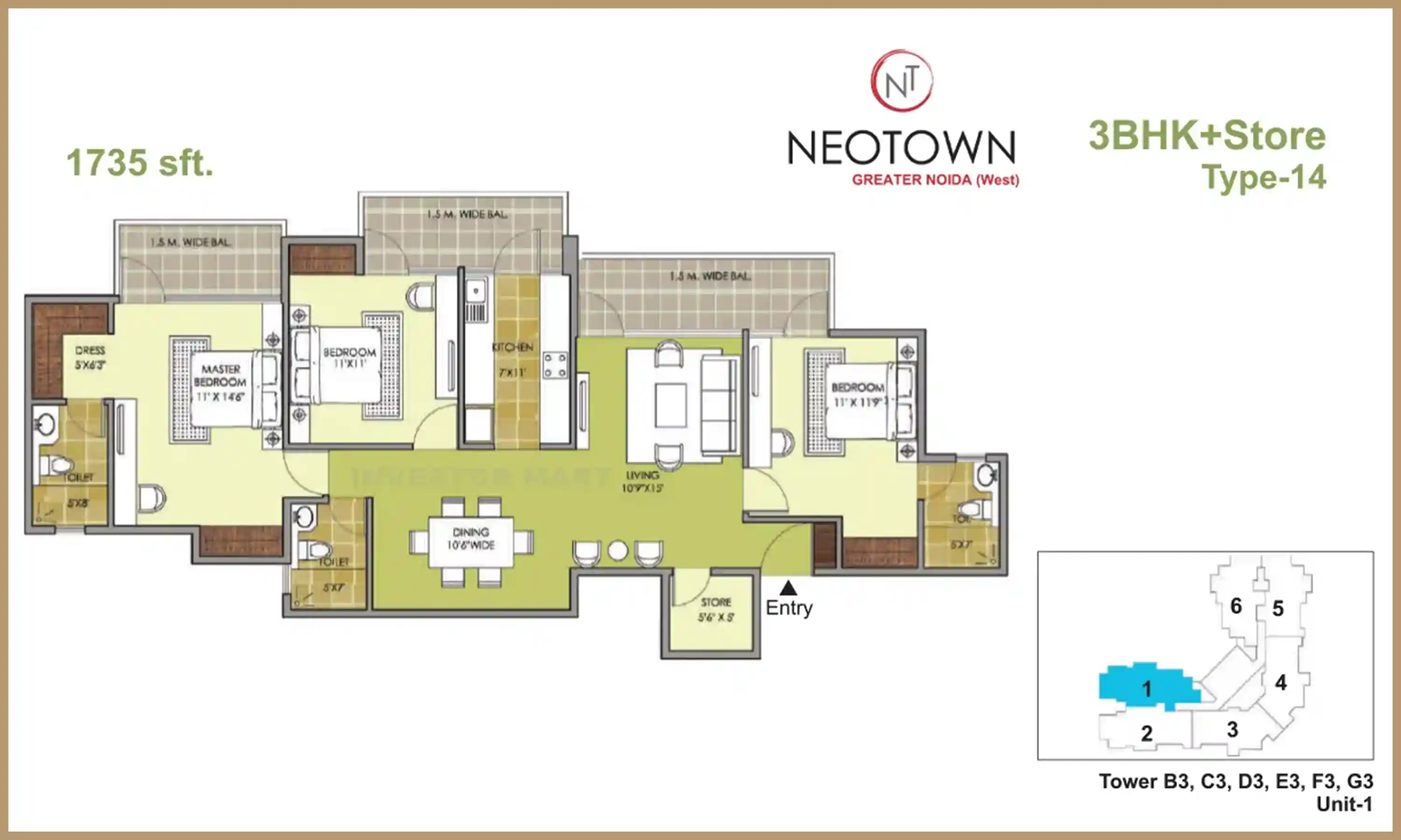 1735 Sqft