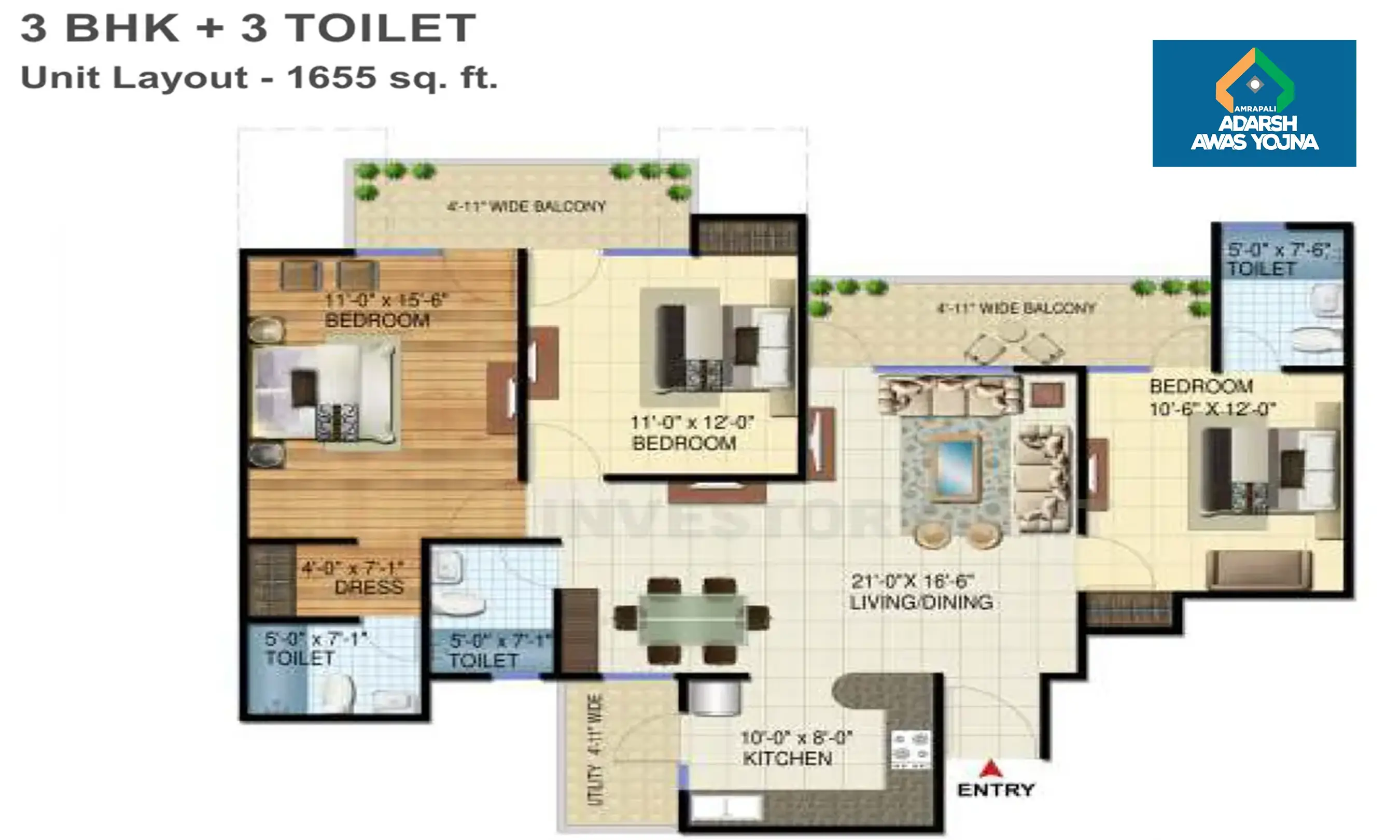 1655 Sqft