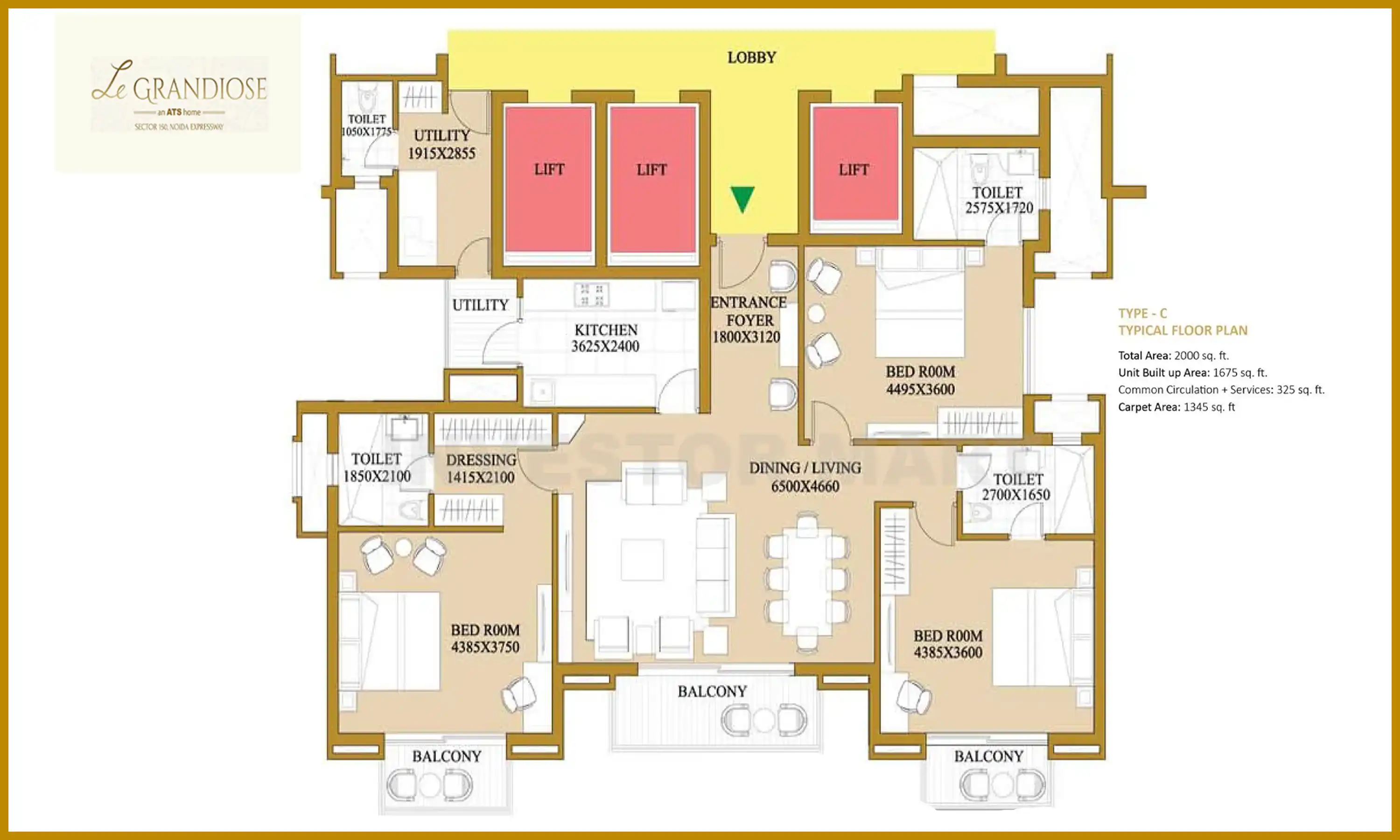 2000 Sqft