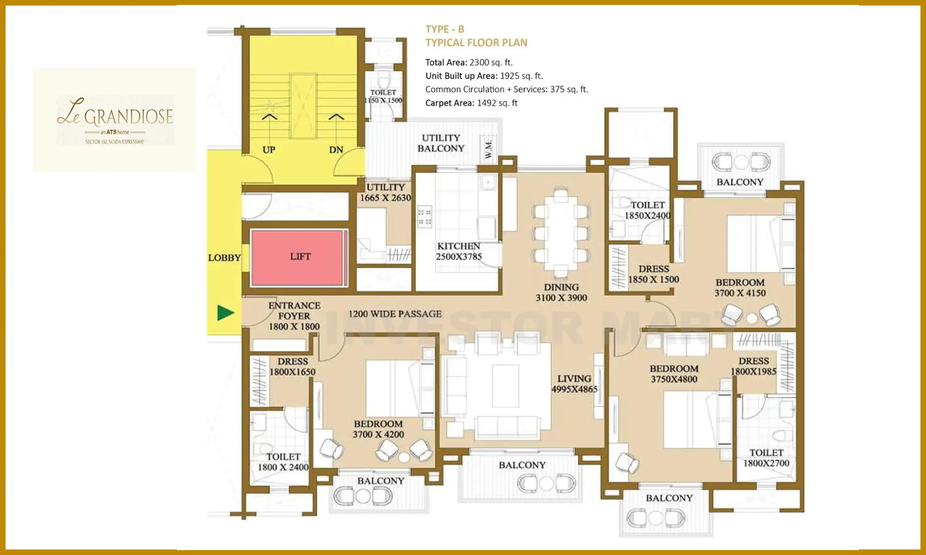 2300 Sqft