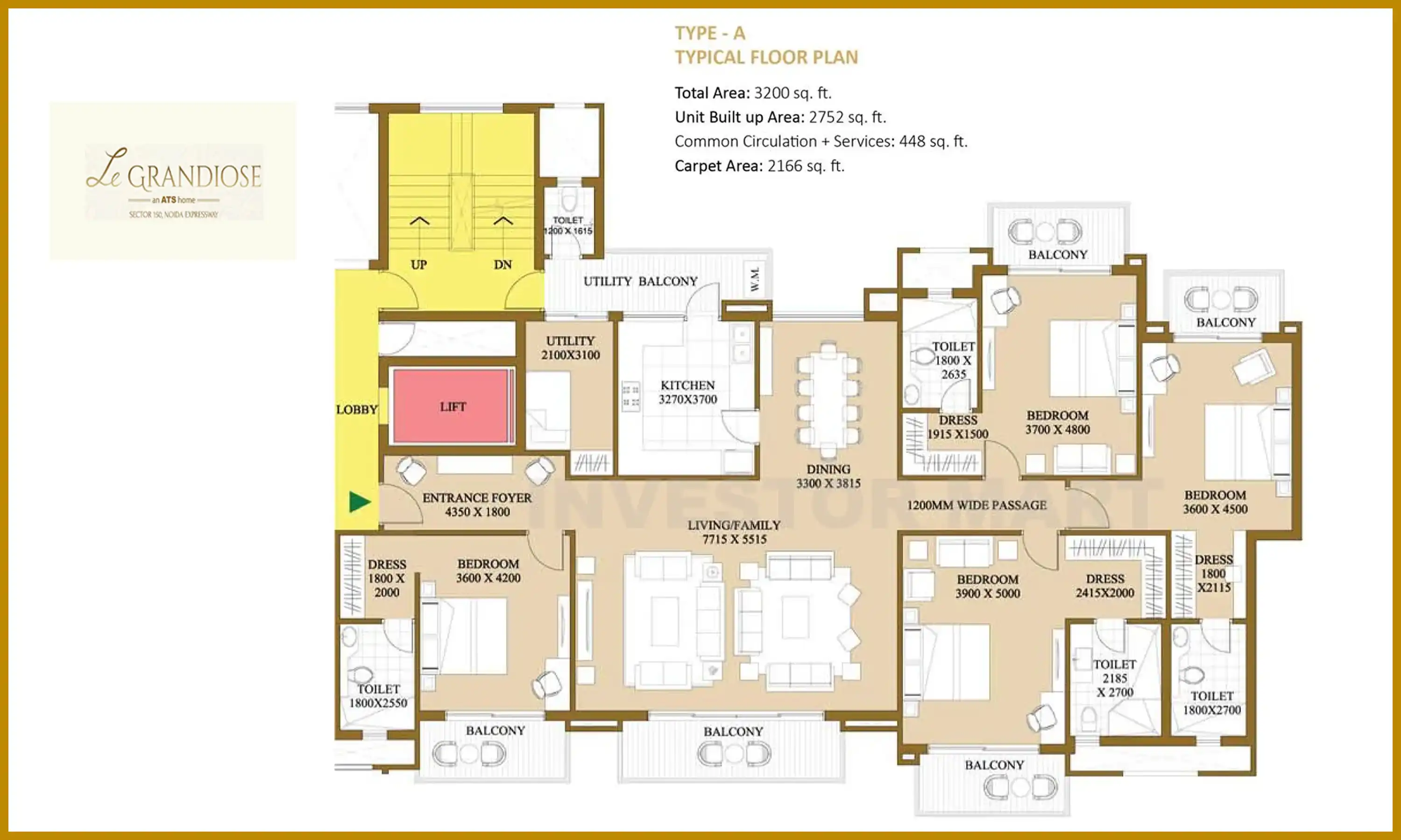 3200 Sqft