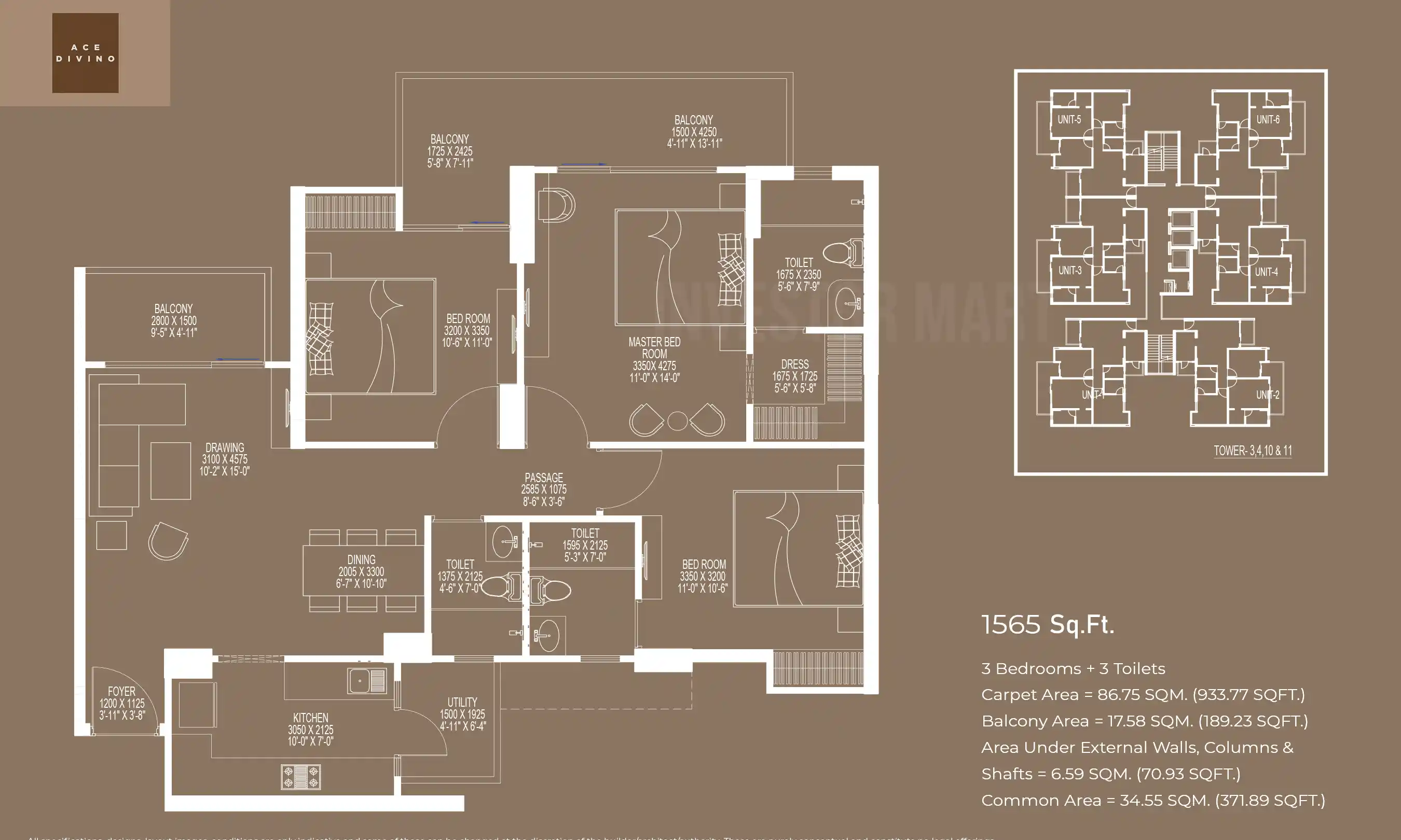 1565 Sqft