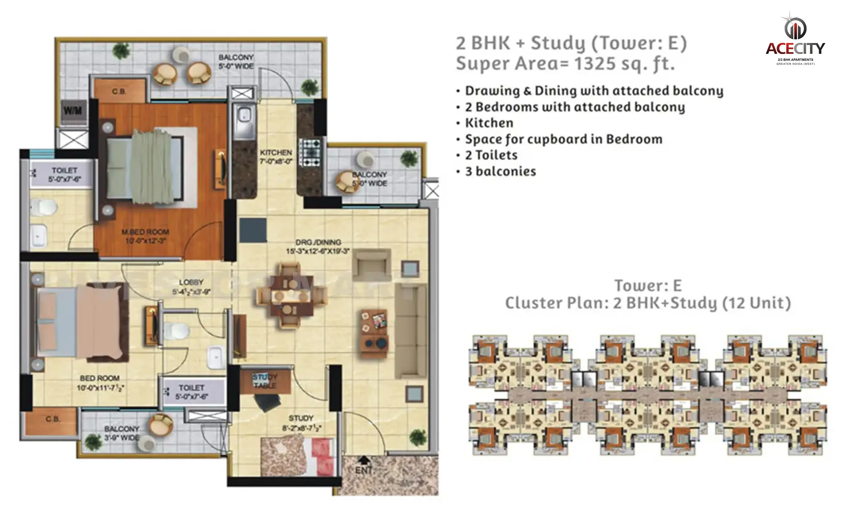 1325 Sqft