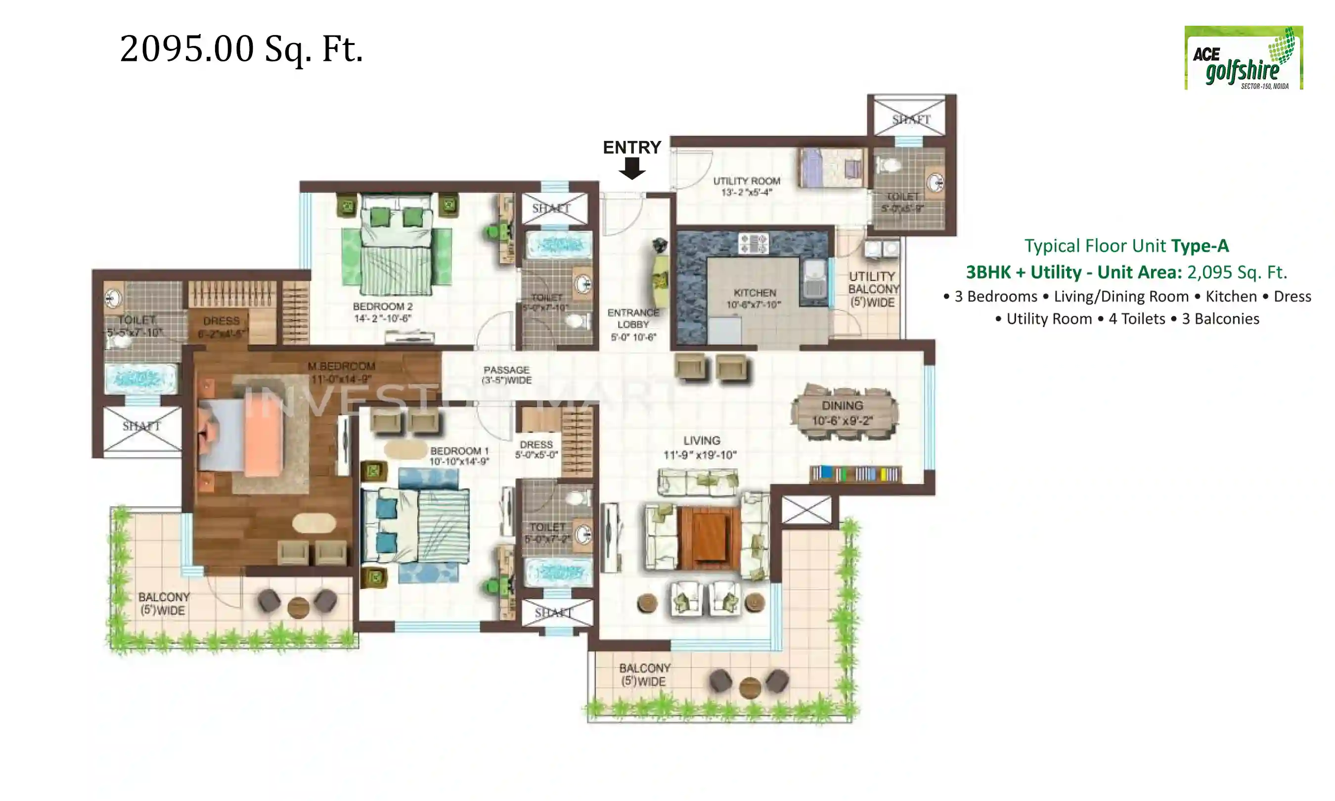 2095 Sqft