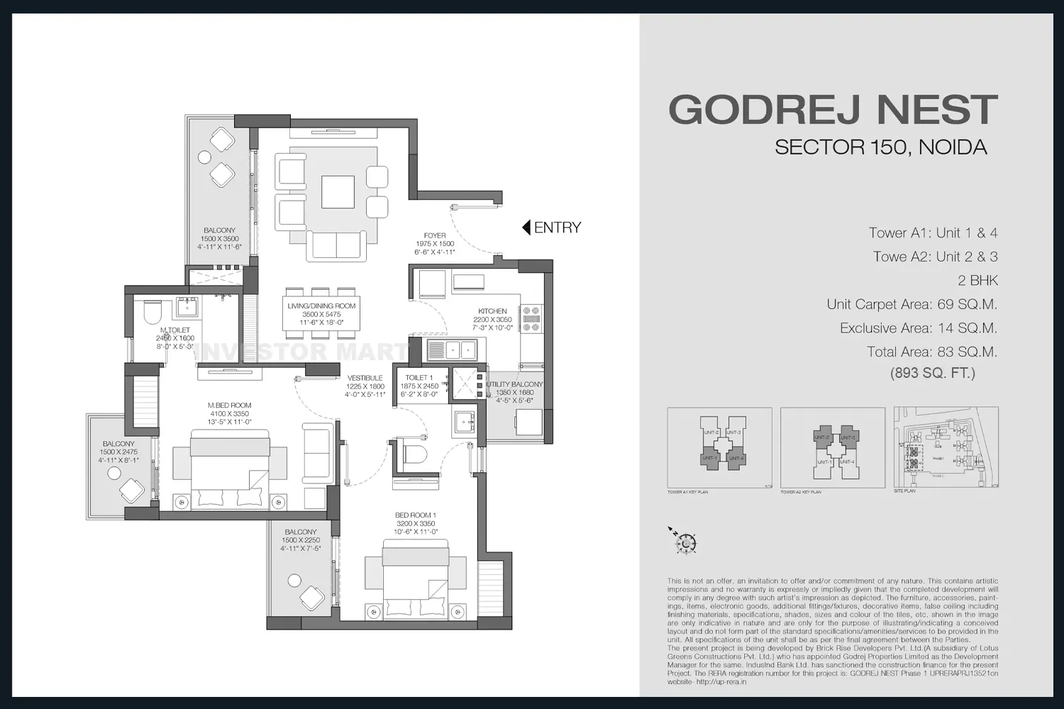 893 Sqft
