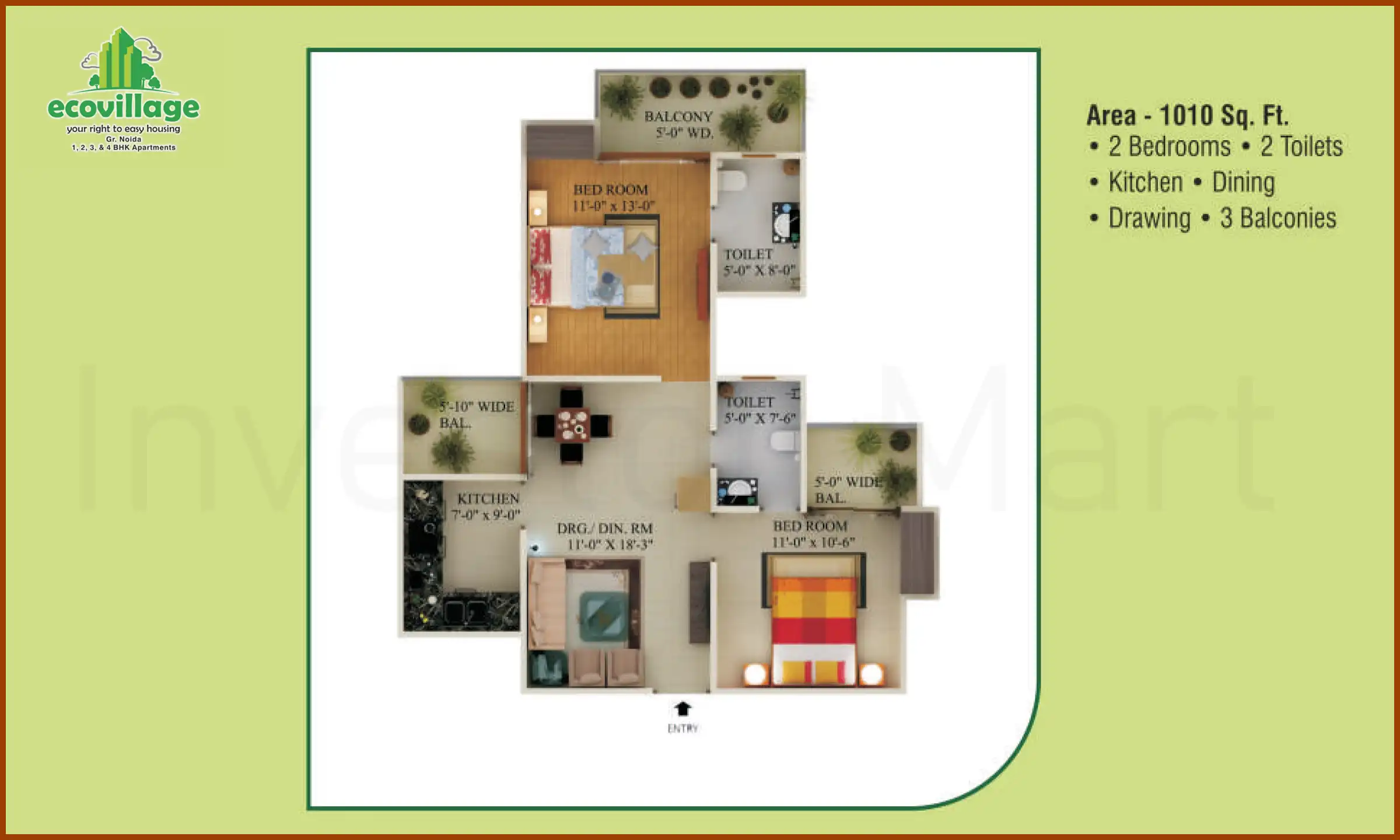 1010 Sqft