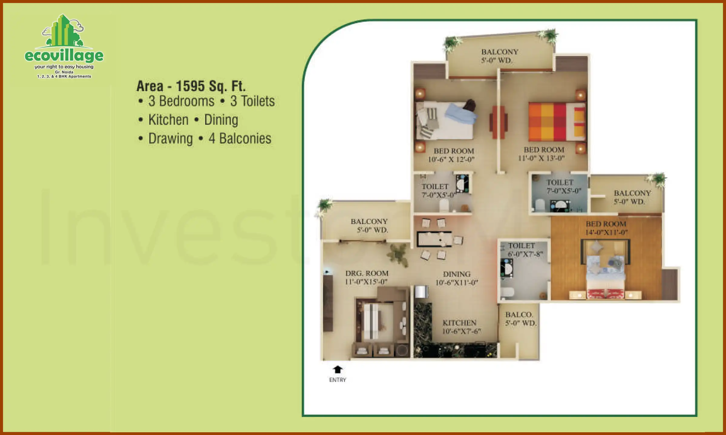 1595 Sqft