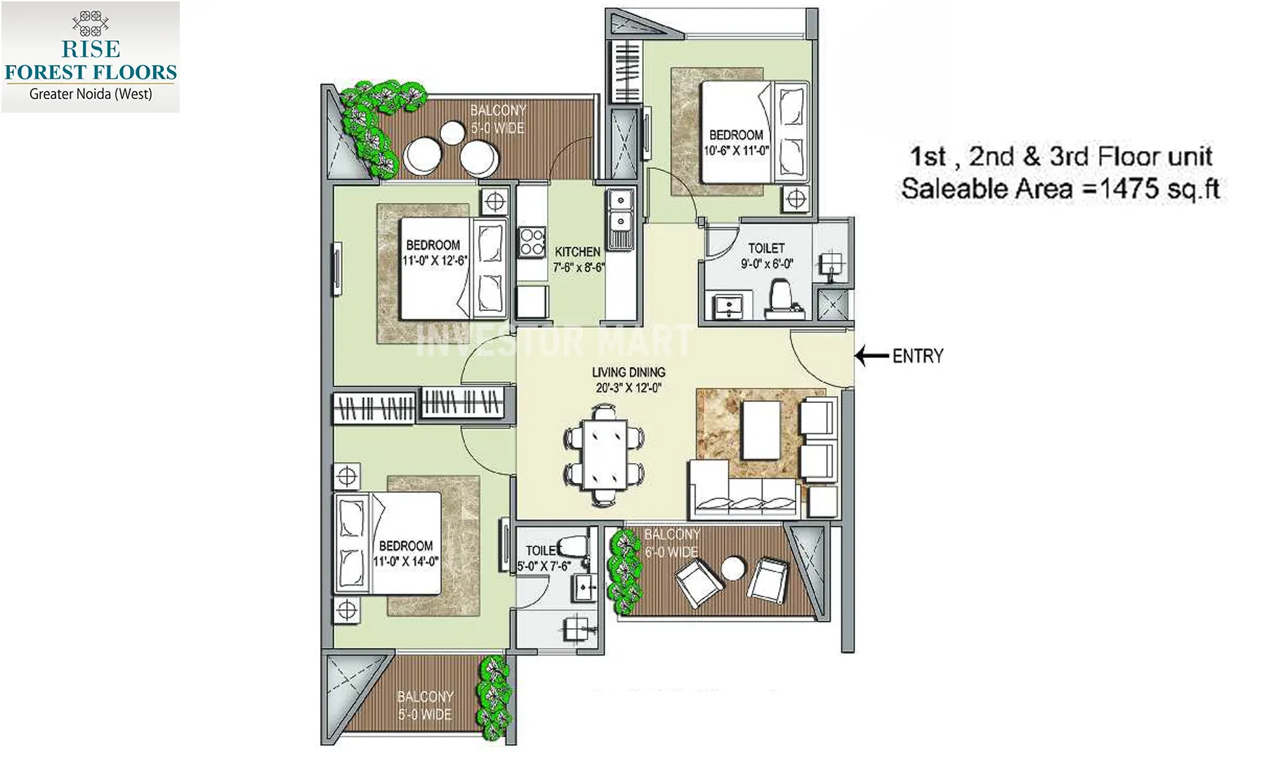 1475 Sqft