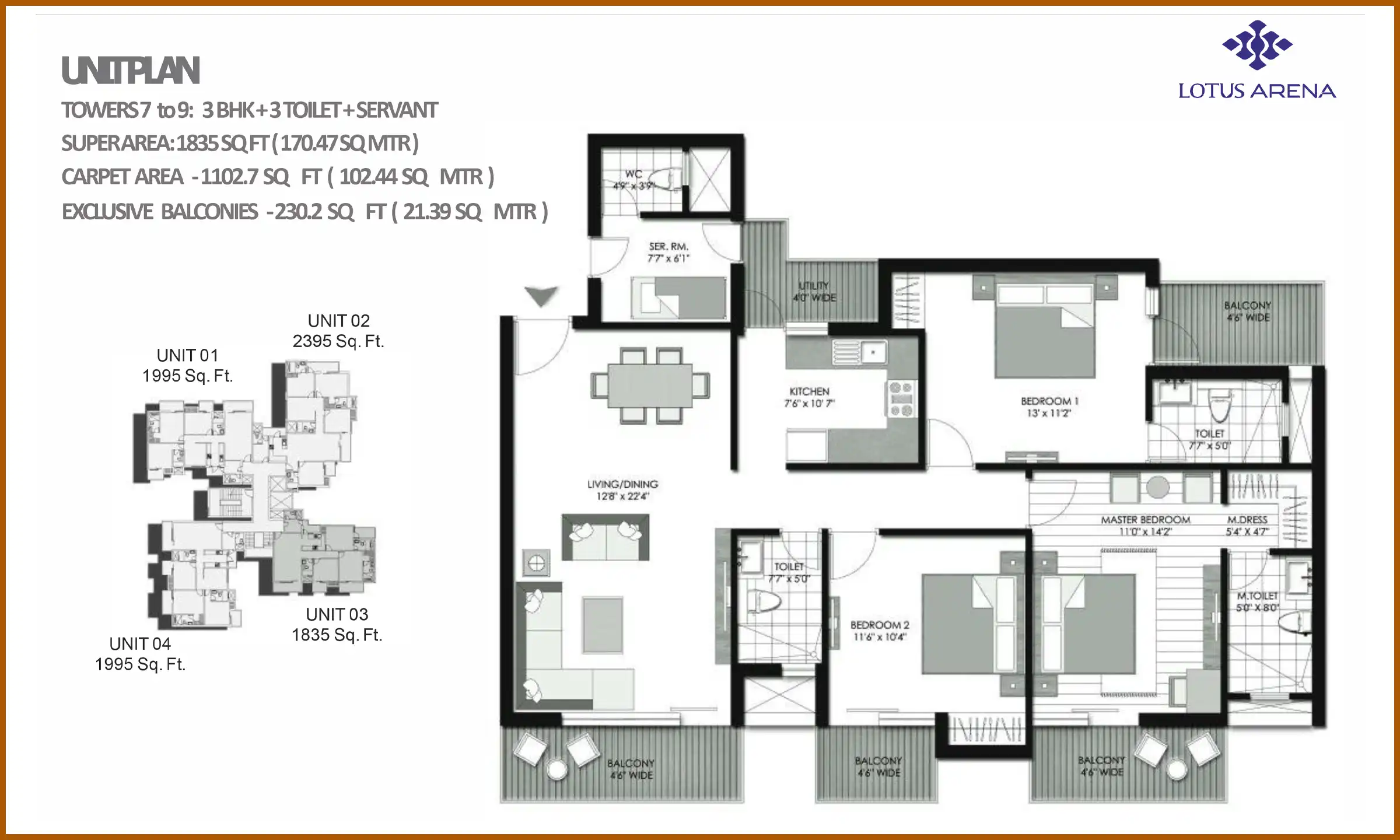 1835 Sqft