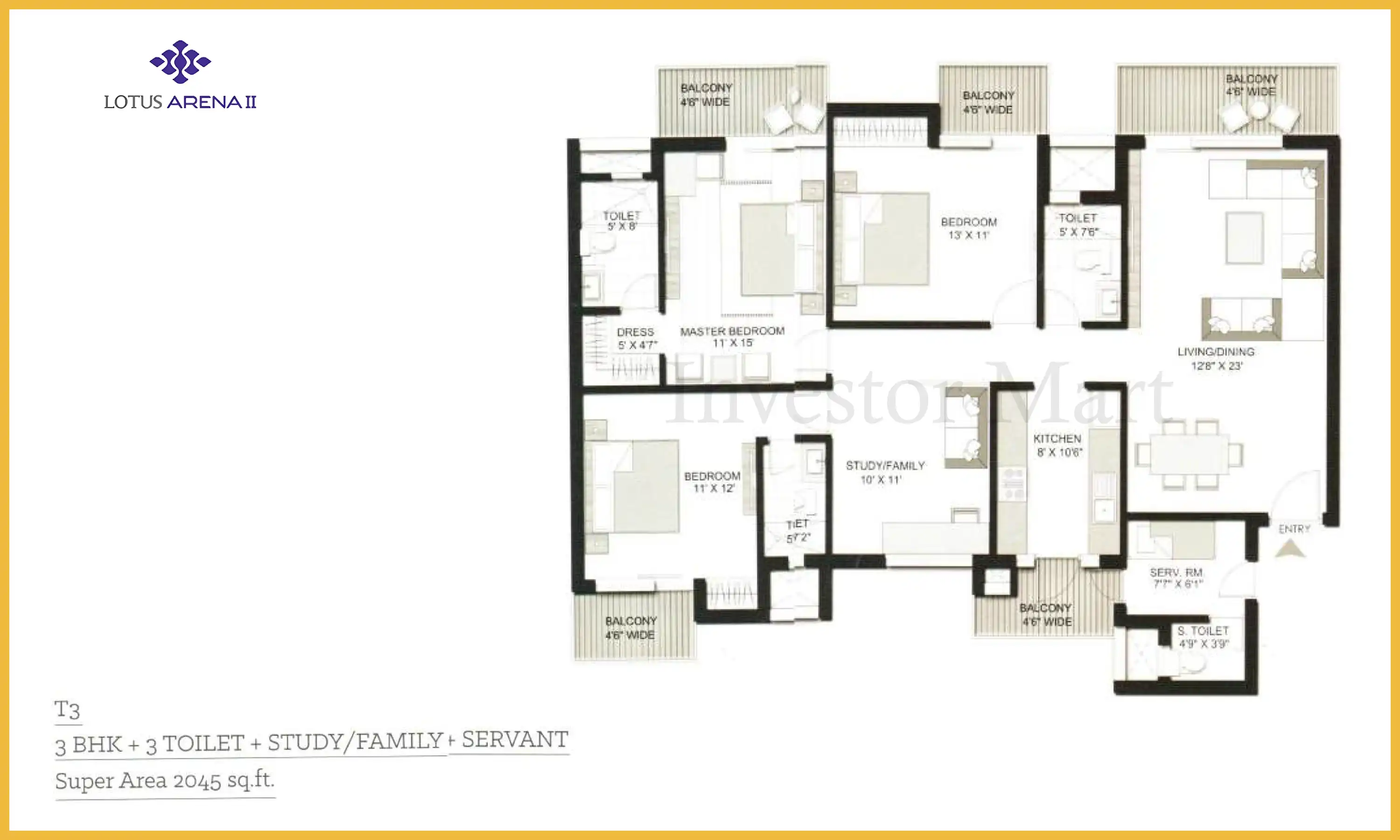 2045 Sqft