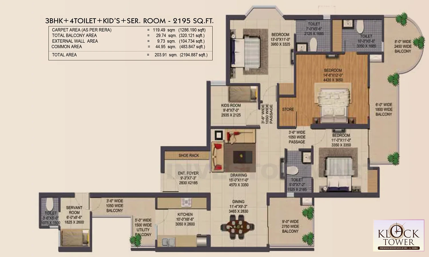 2195 Sqft