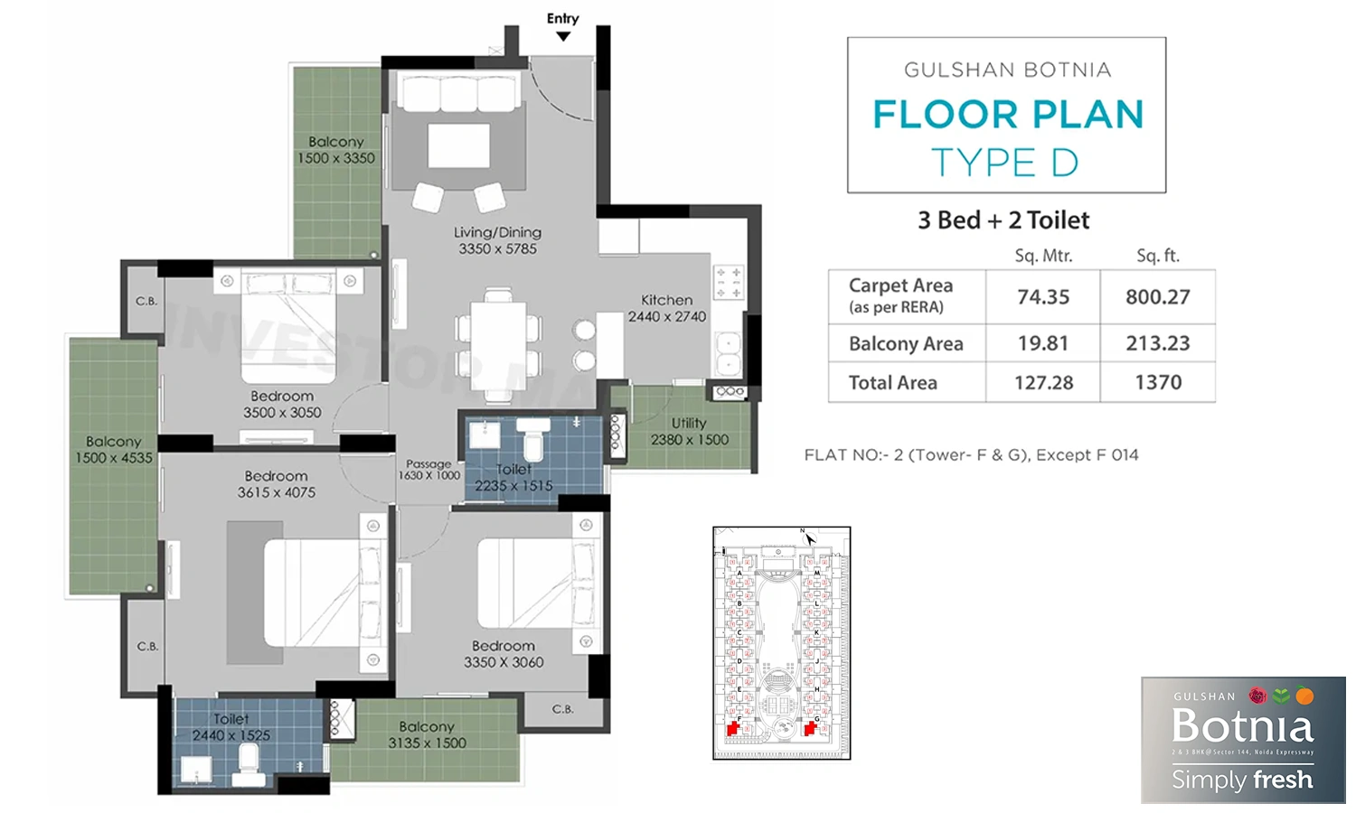 1370 Sqft