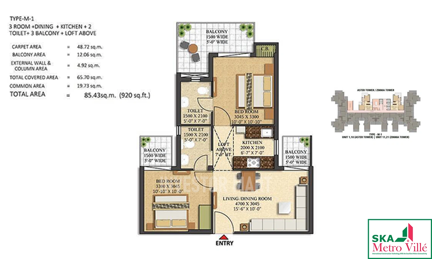 920 Sqft