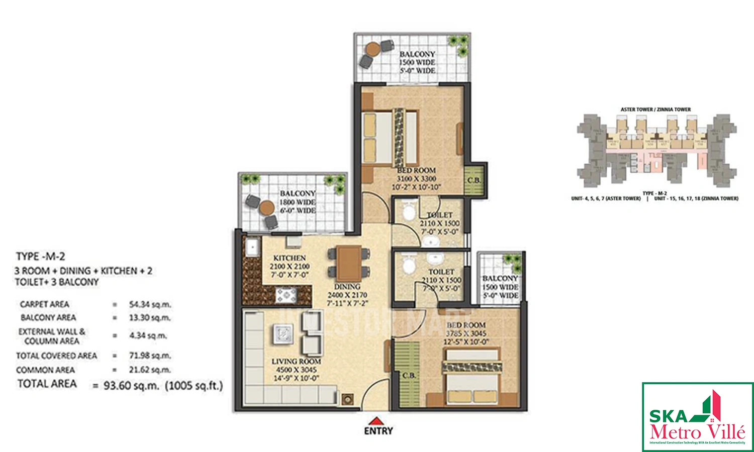 1005 Sqft
