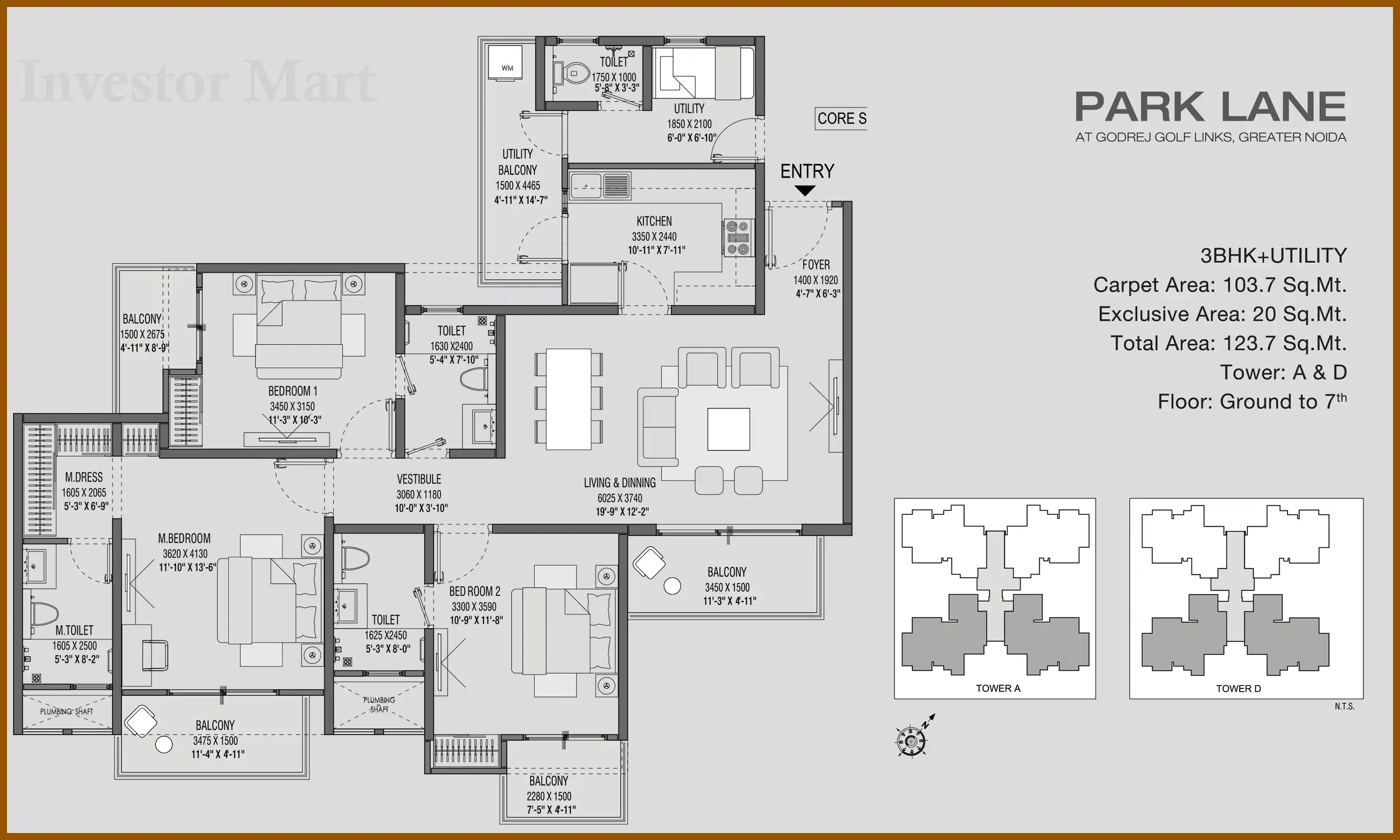1332 Sqft