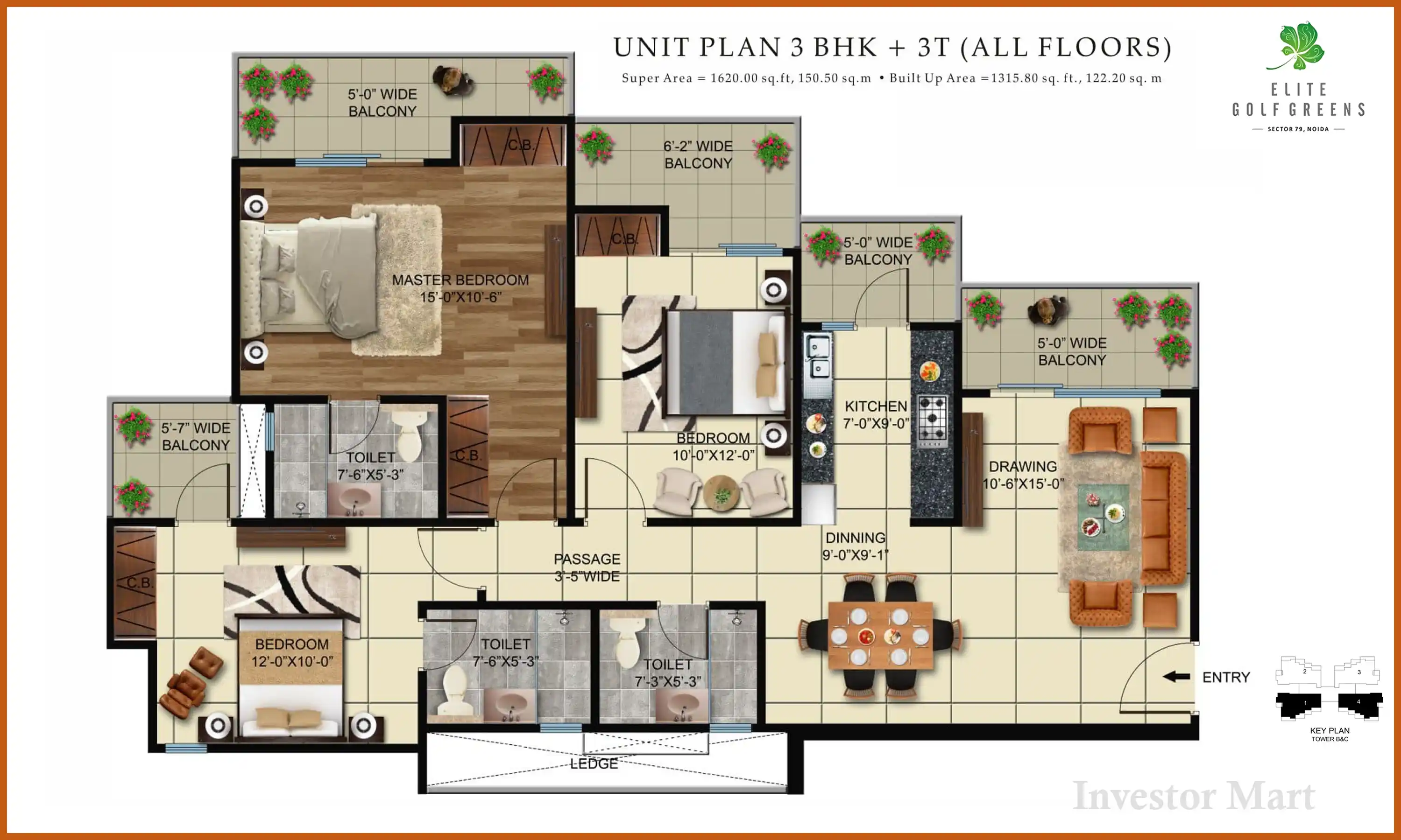 1620 Sqft