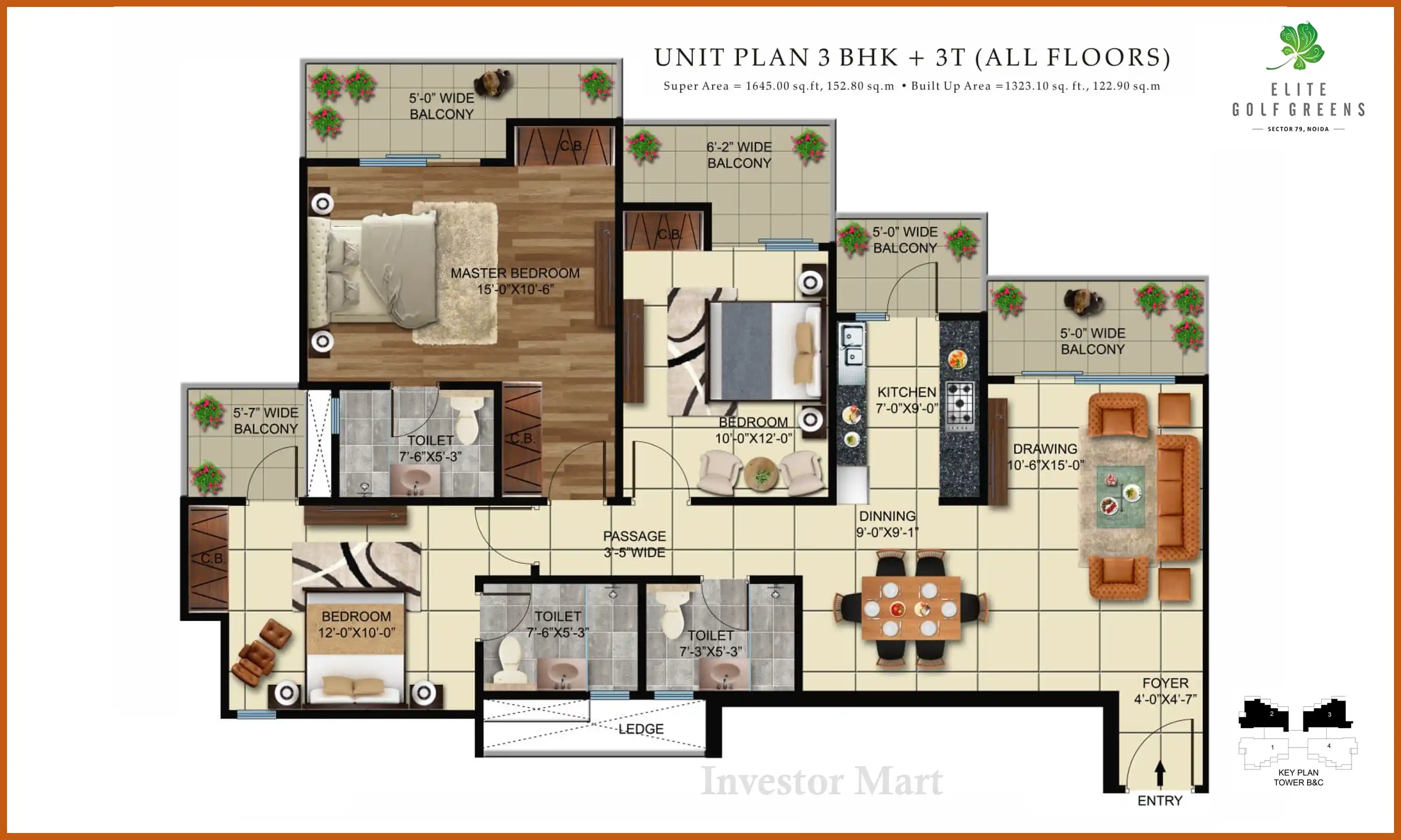 1645 Sqft