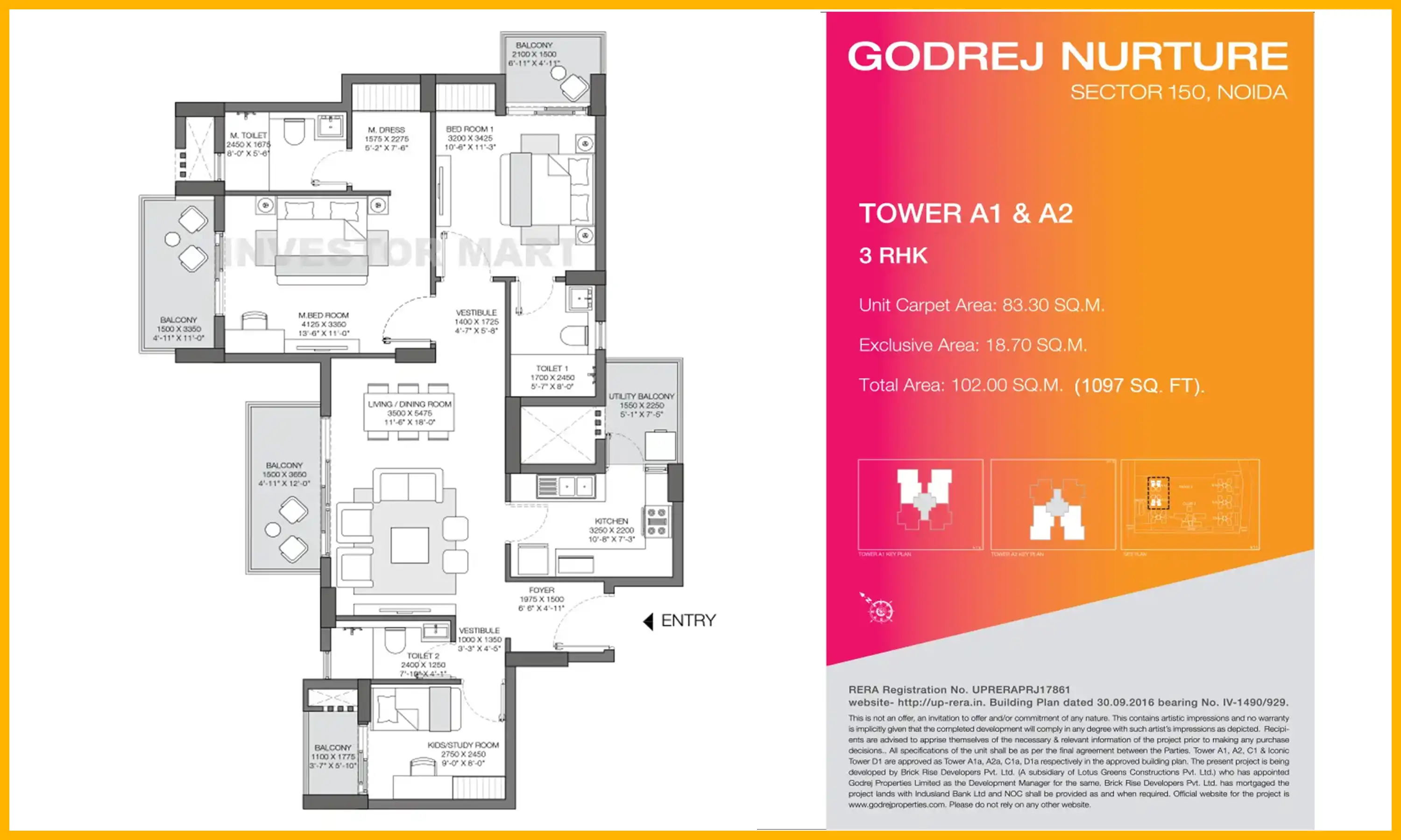 1097 Sqft