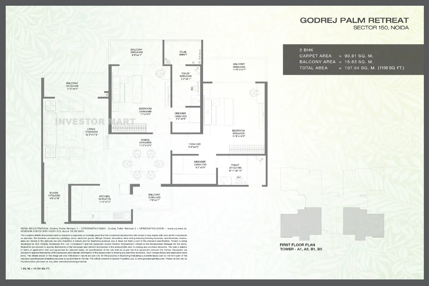 1158 Sqft