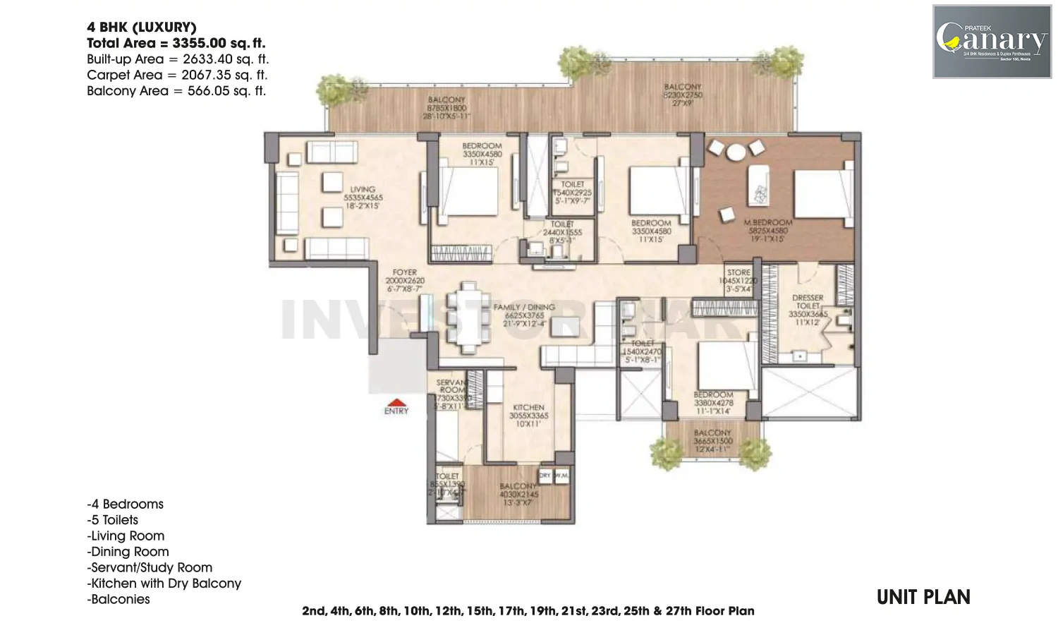 3355 Sqft