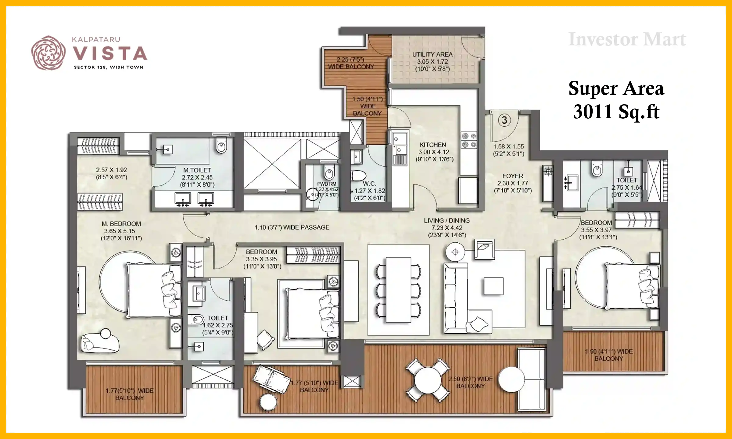 3011 Sqft