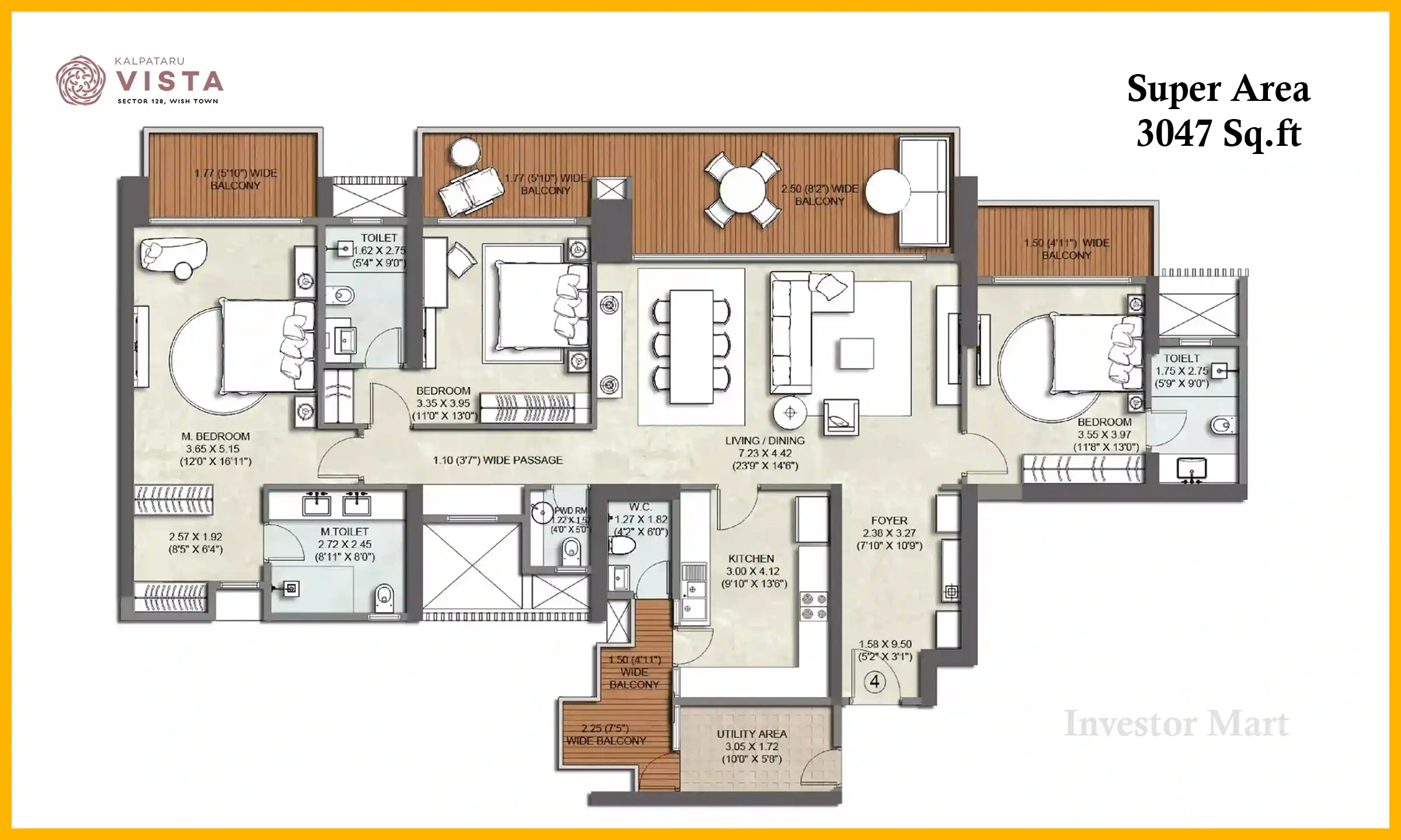 3047 Sqft