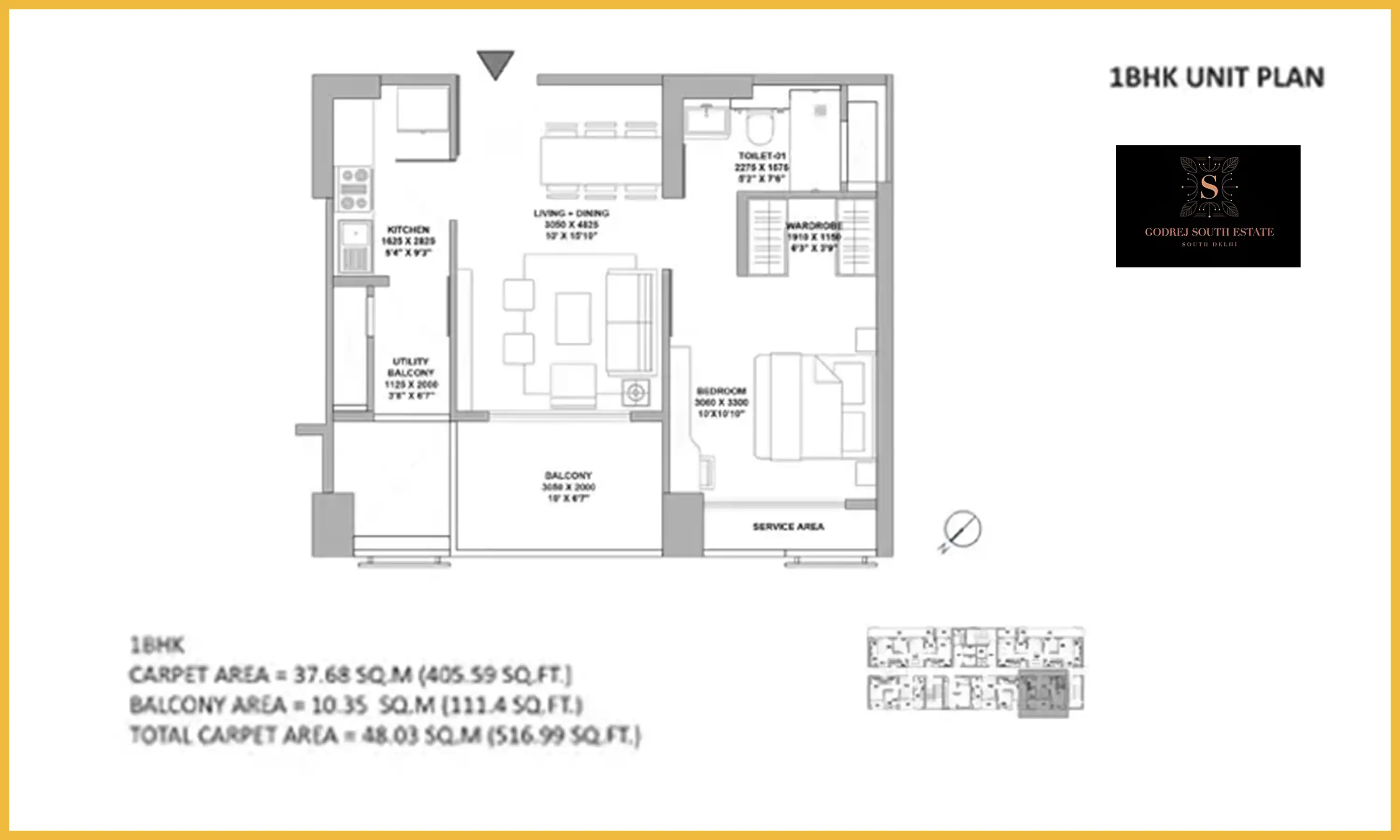 516 Sqft
