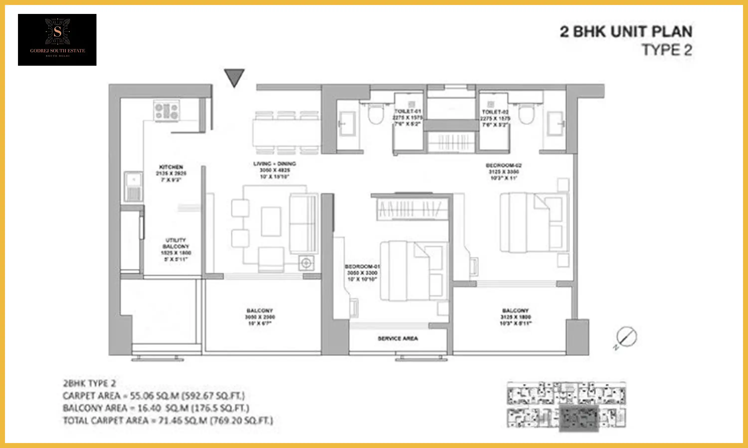 769 Sqft