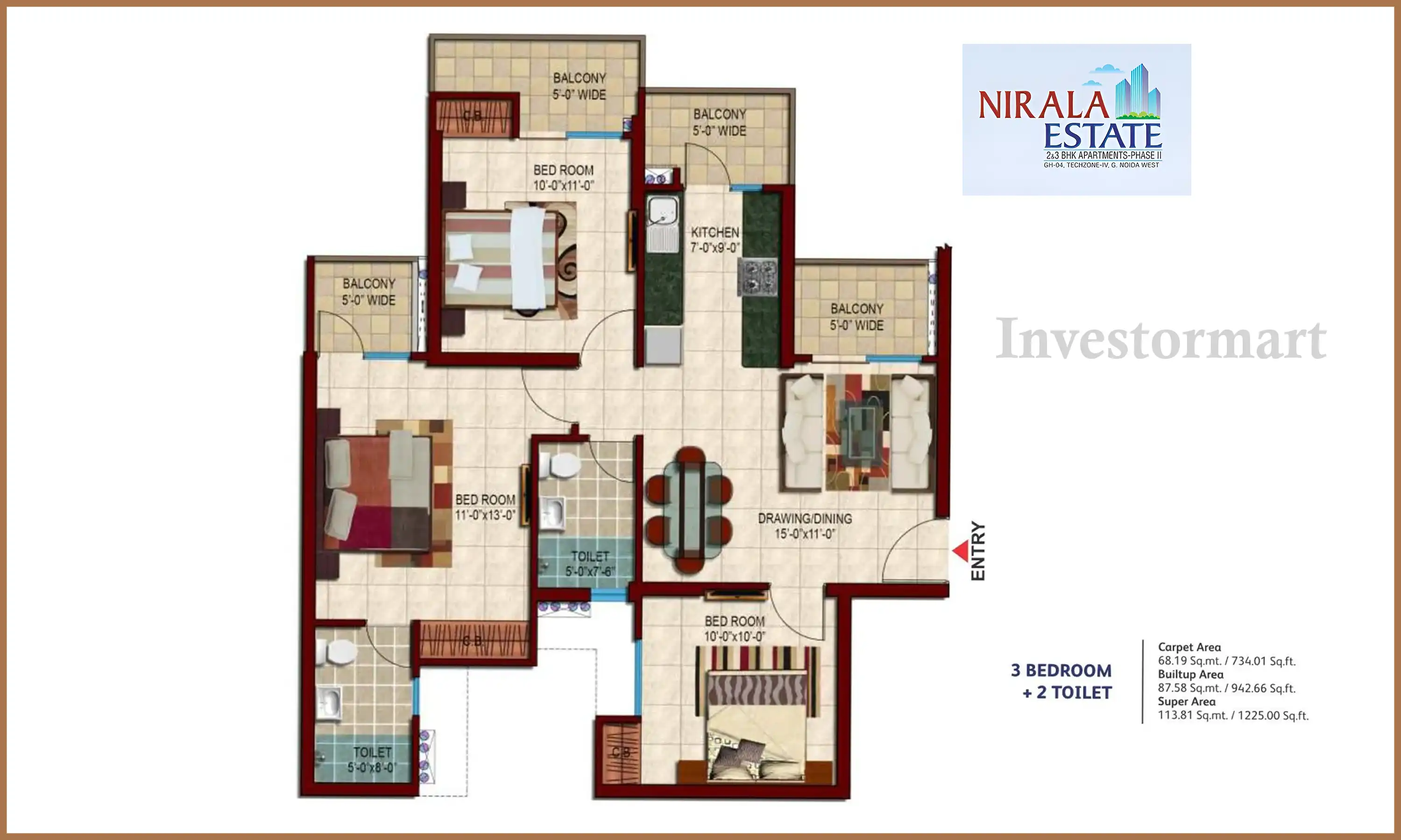1225 Sqft