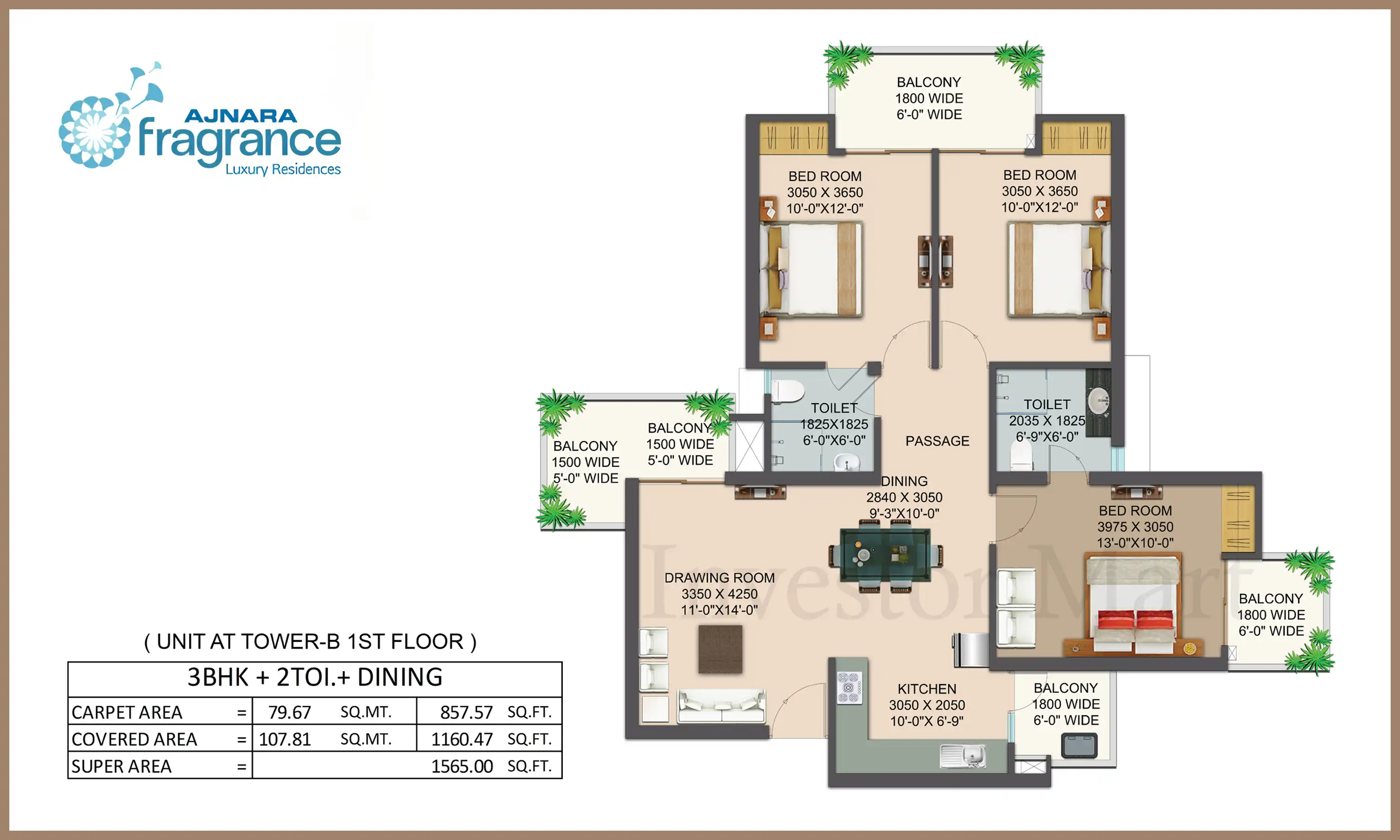 1565 Sqft