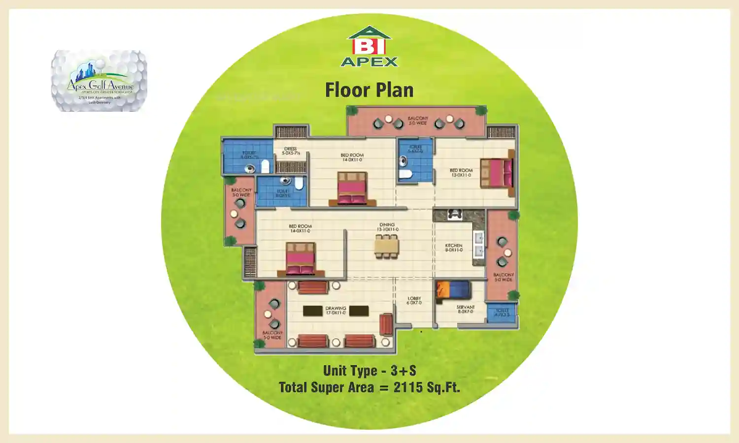 2115 Sqft