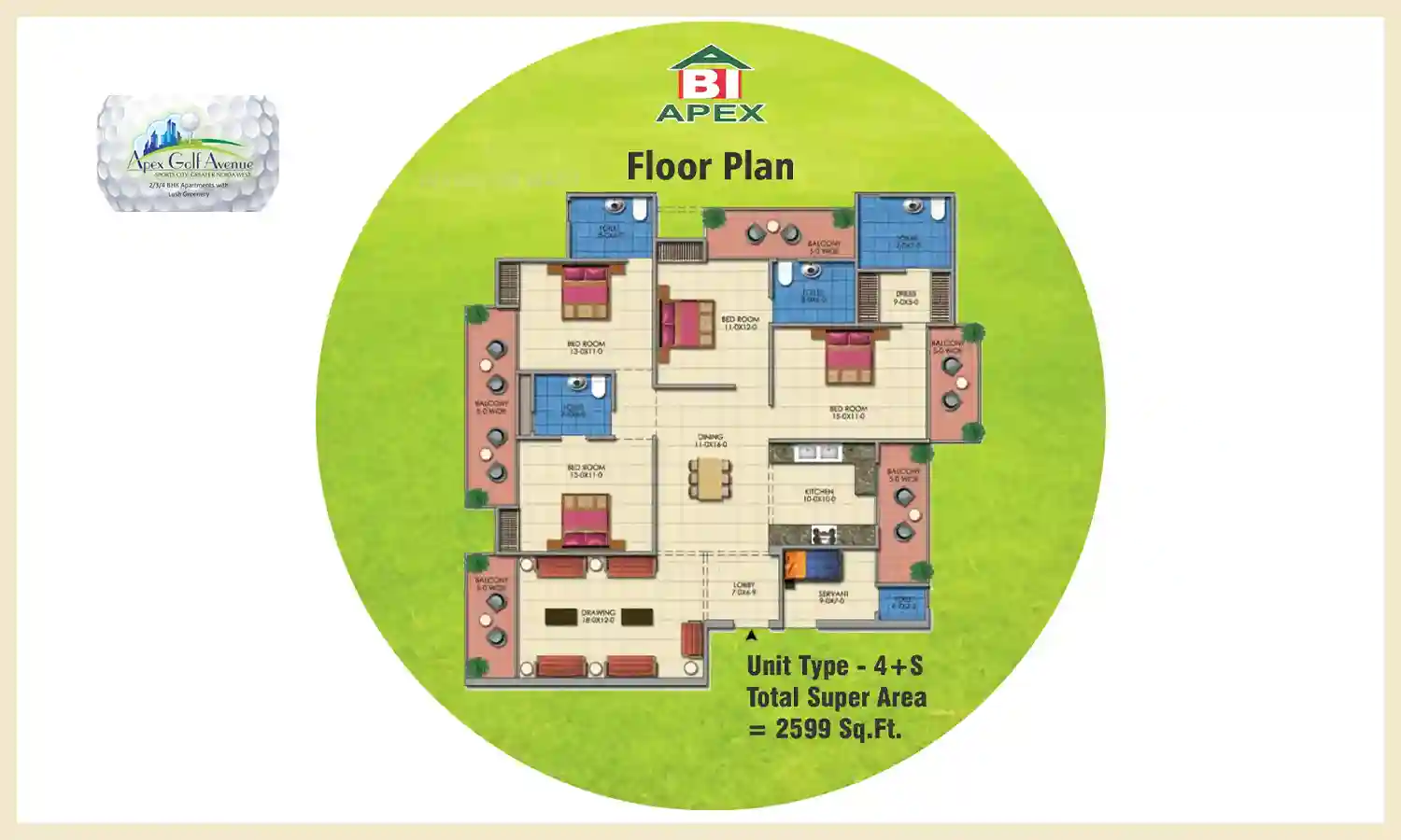 2599 Sqft
