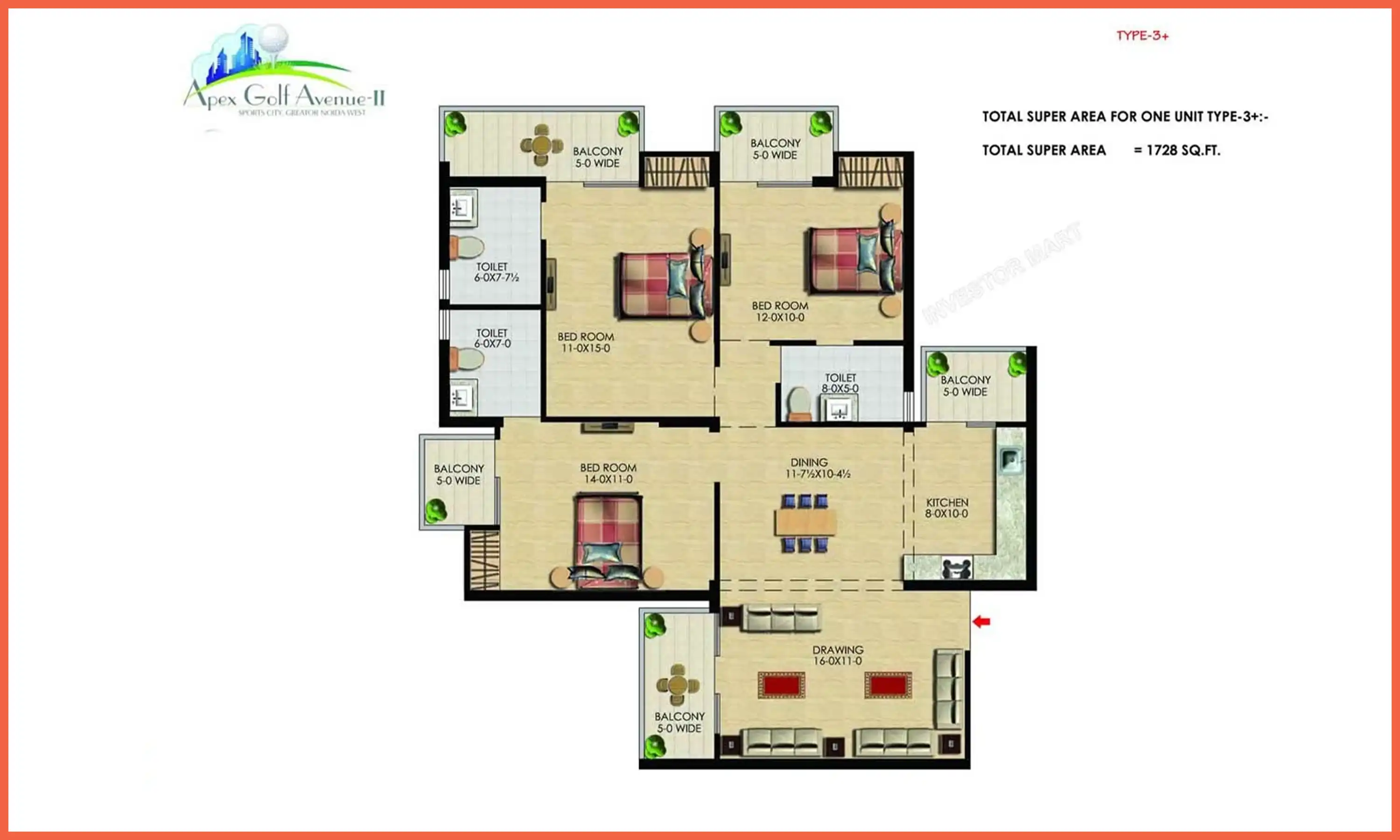 1728 Sqft