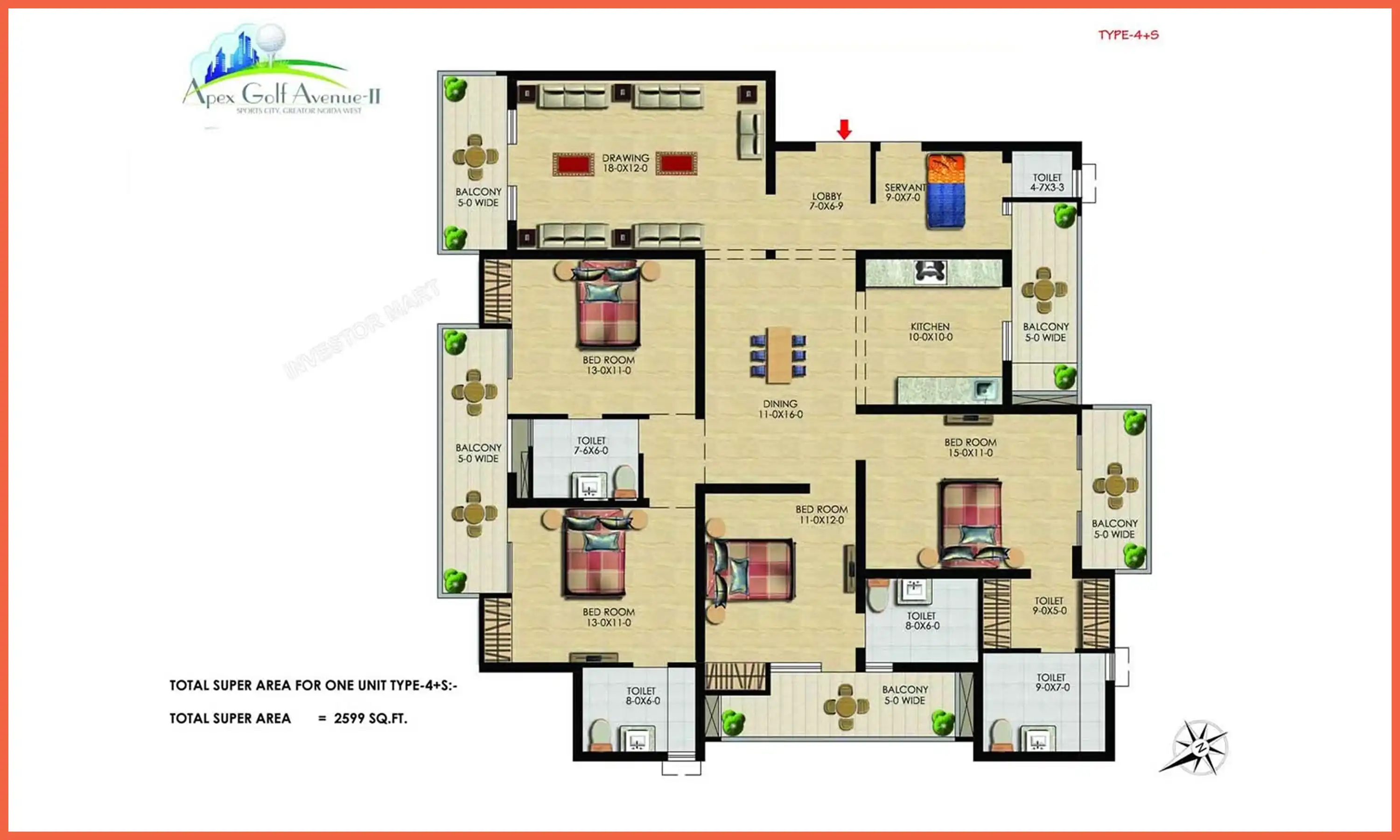 2599 Sqft