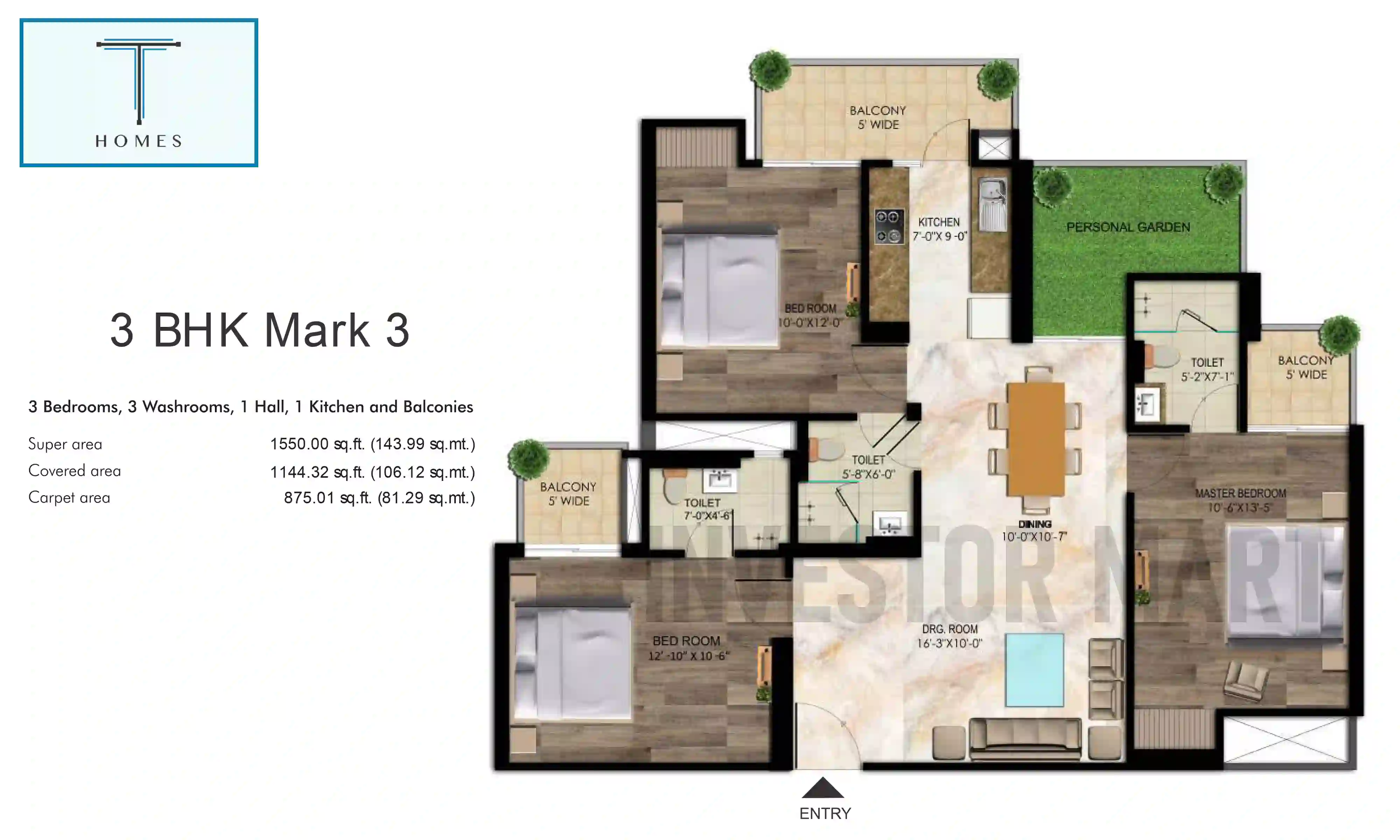 1550 Sqft