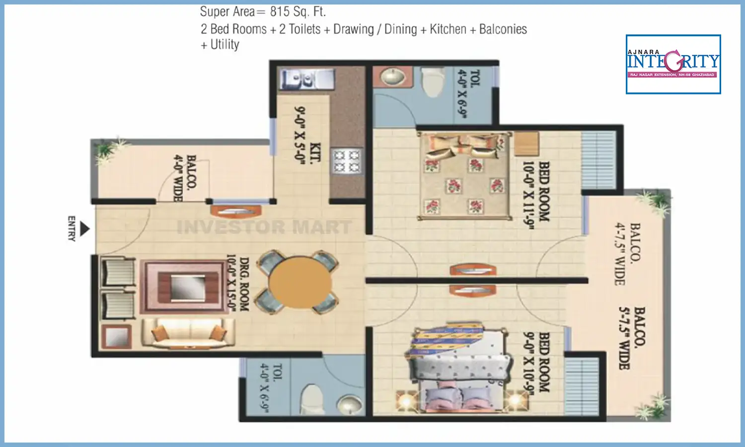 815 Sqft
