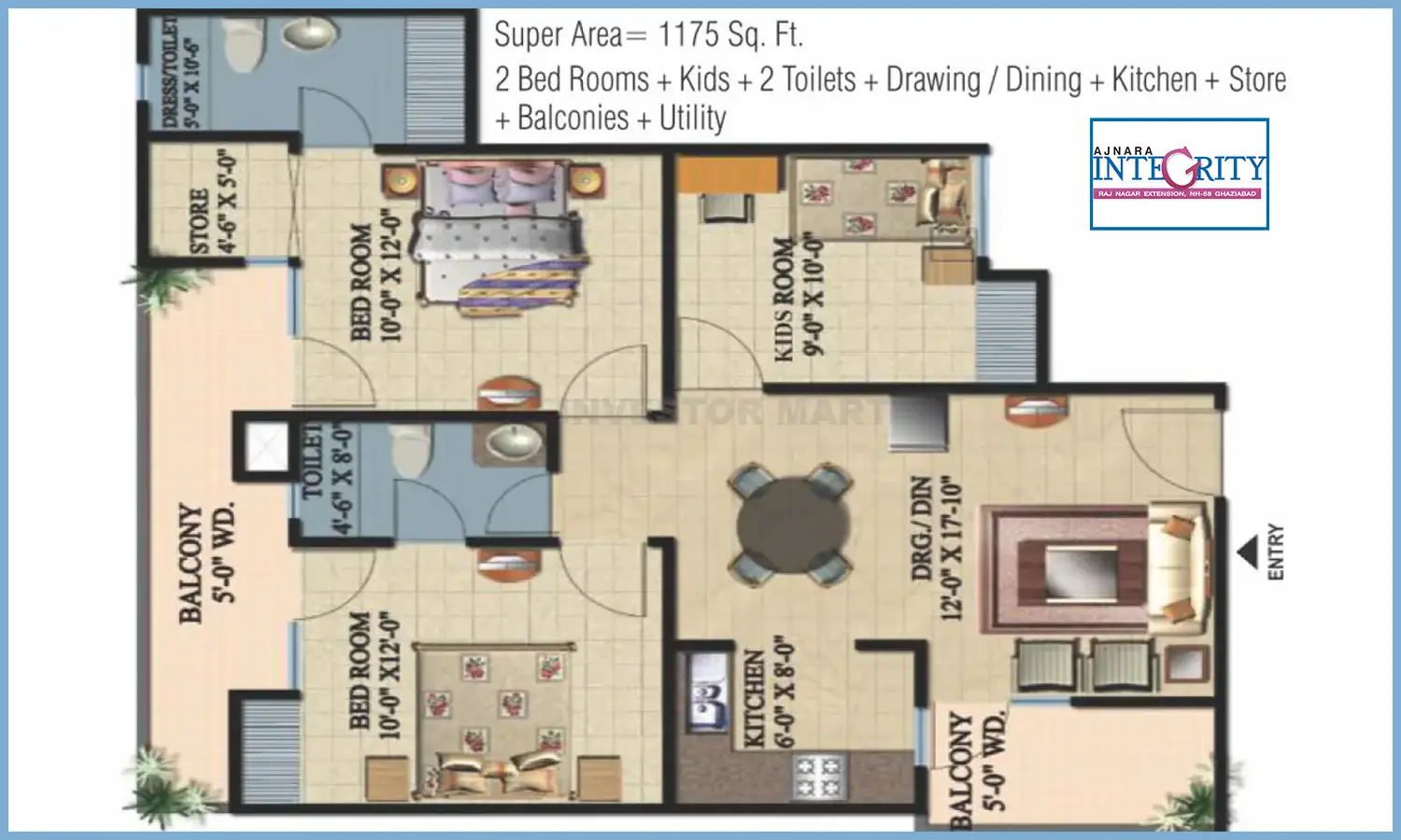 1175 Sqft