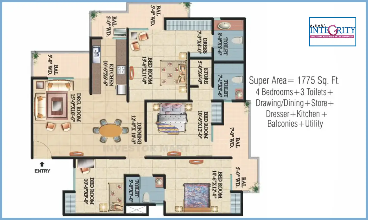 1775 Sqft