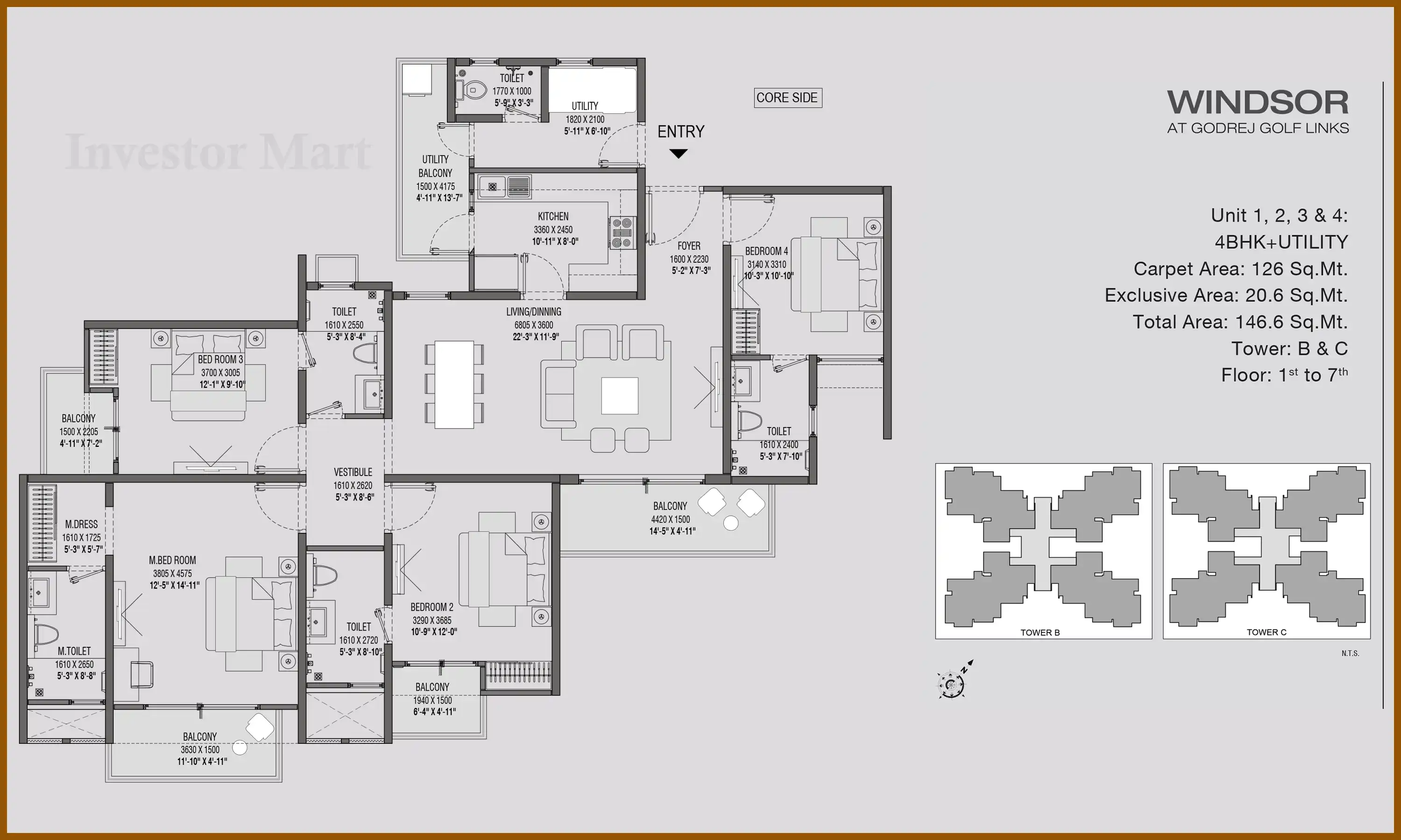 1578 Sqft