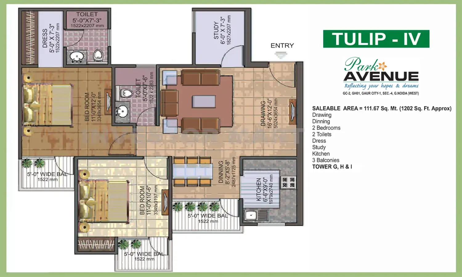 1202 Sqft