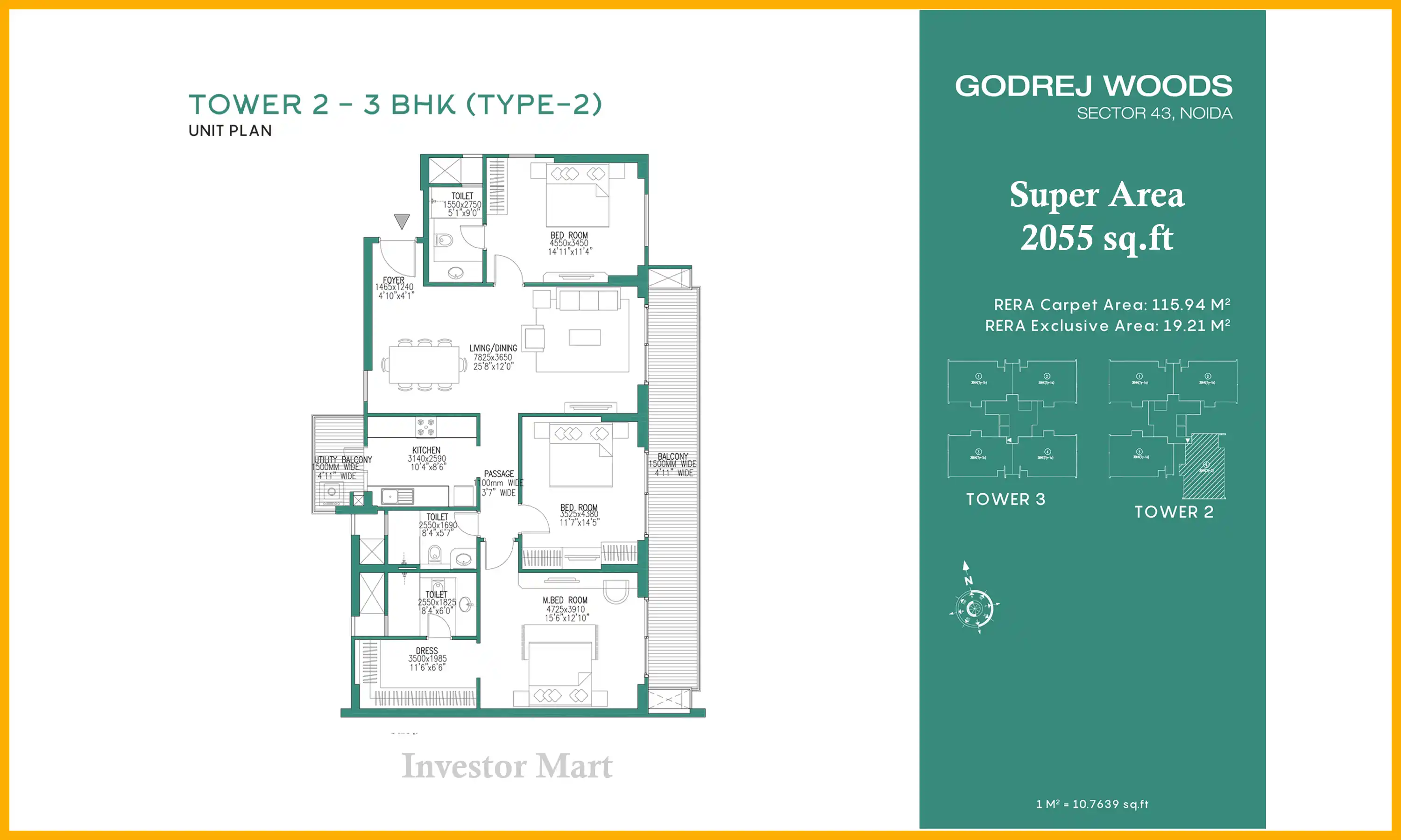 2055 Sqft