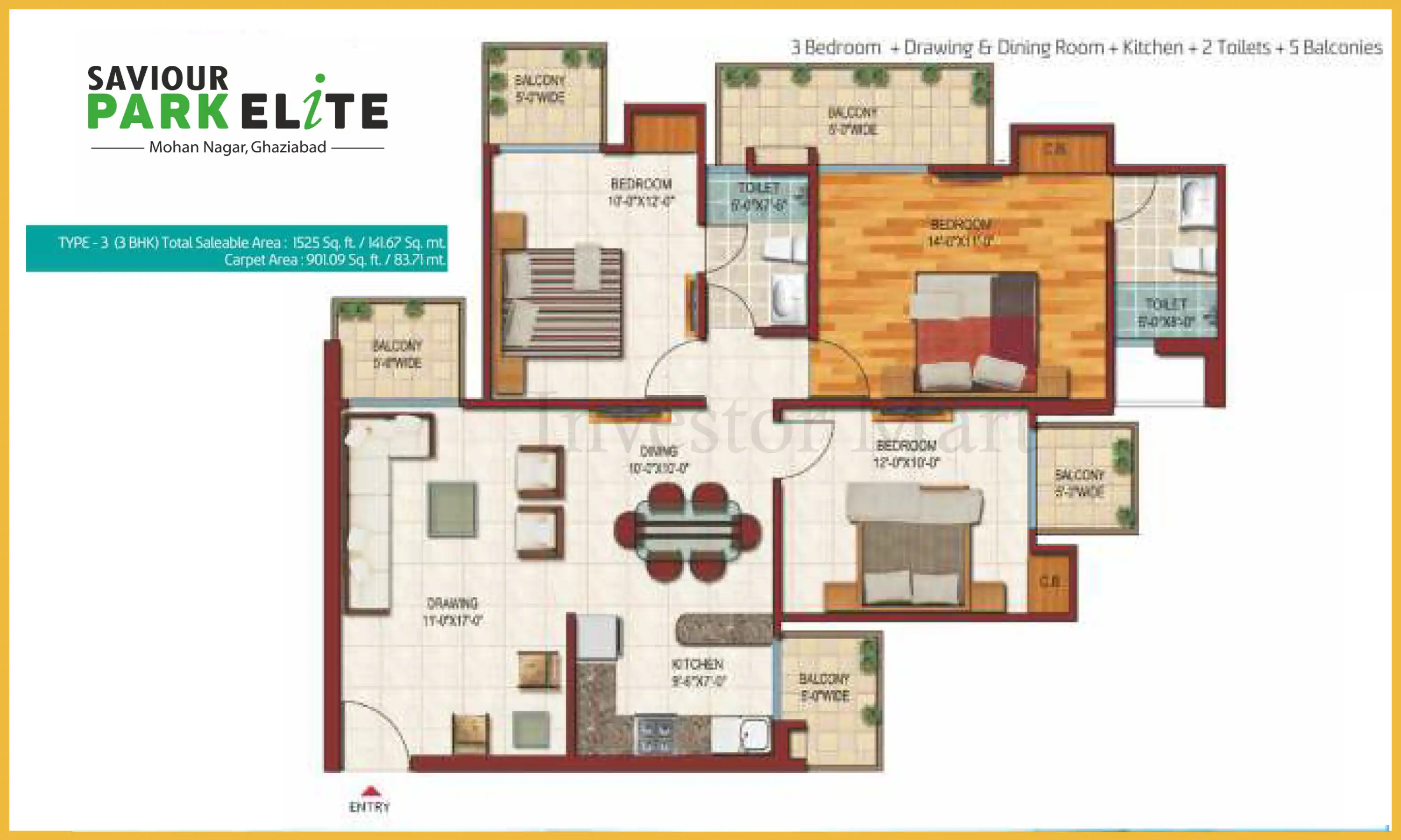 1525 Sqft