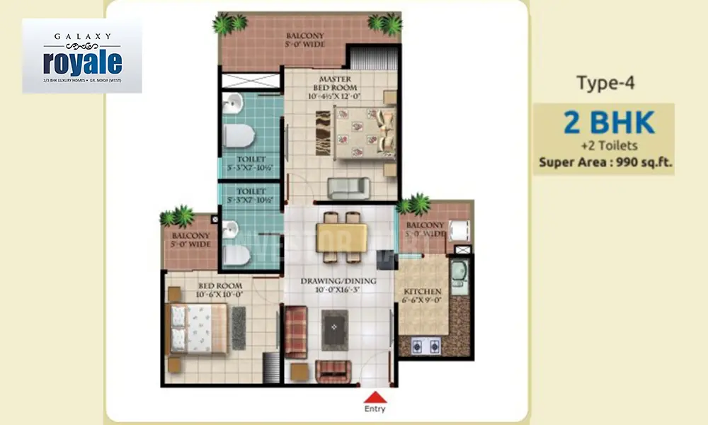 990 Sqft