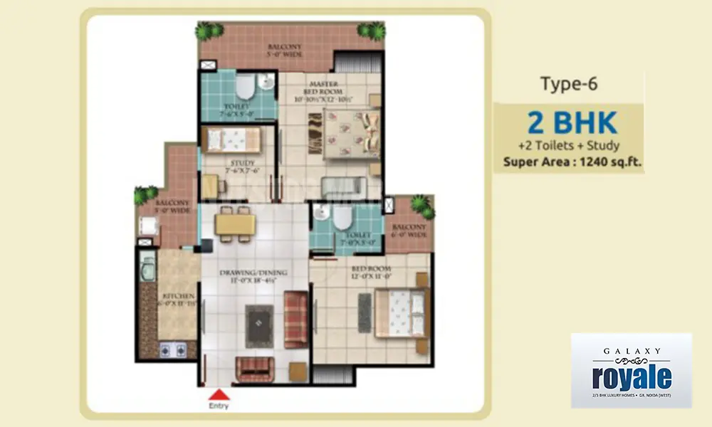1240 Sqft