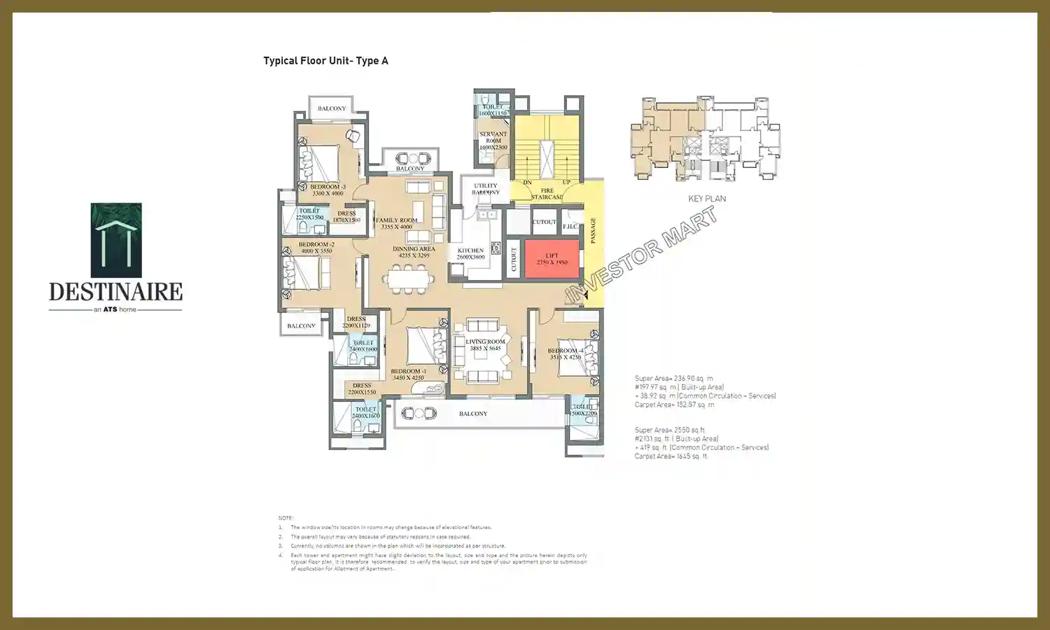 2550 Sqft