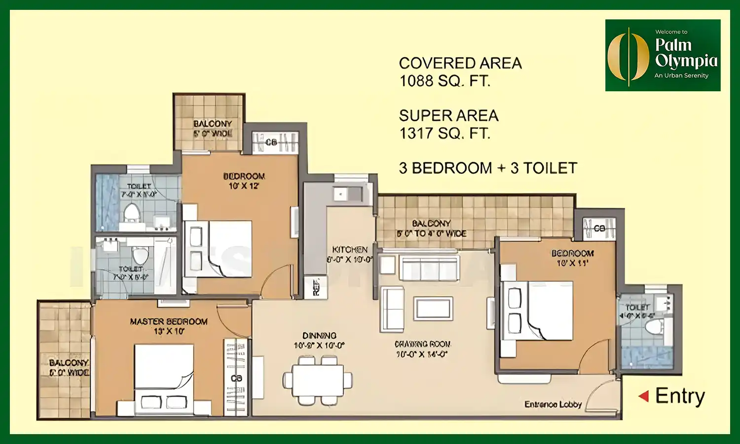 1317 Sqft